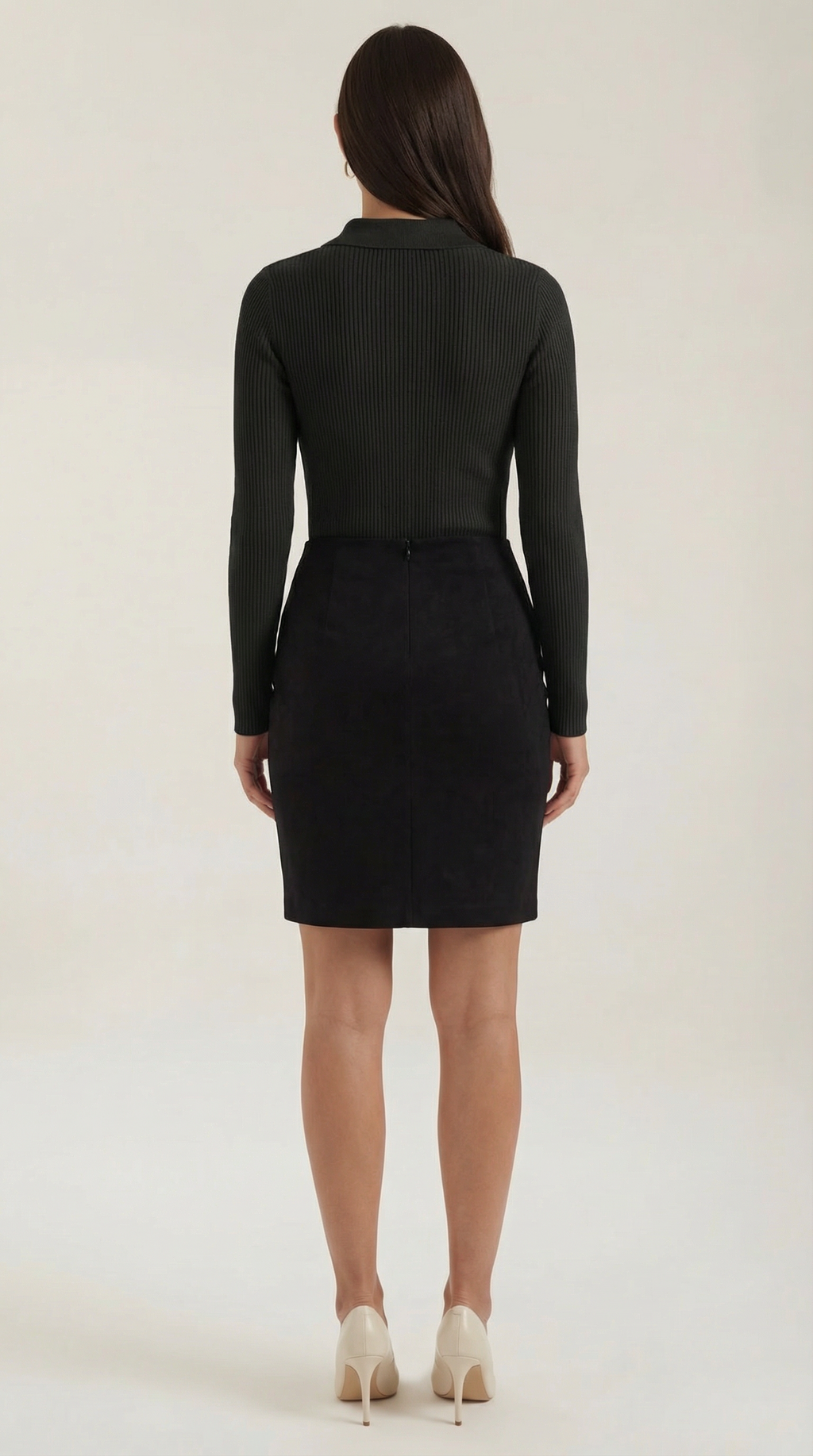 Jersey de lana de manga larga Gail con cuello