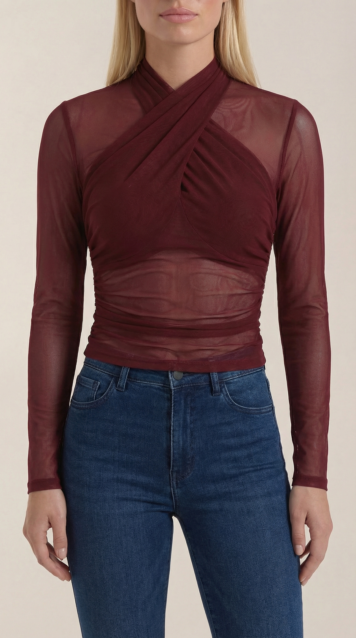 Georgia Transparente Mesh Top