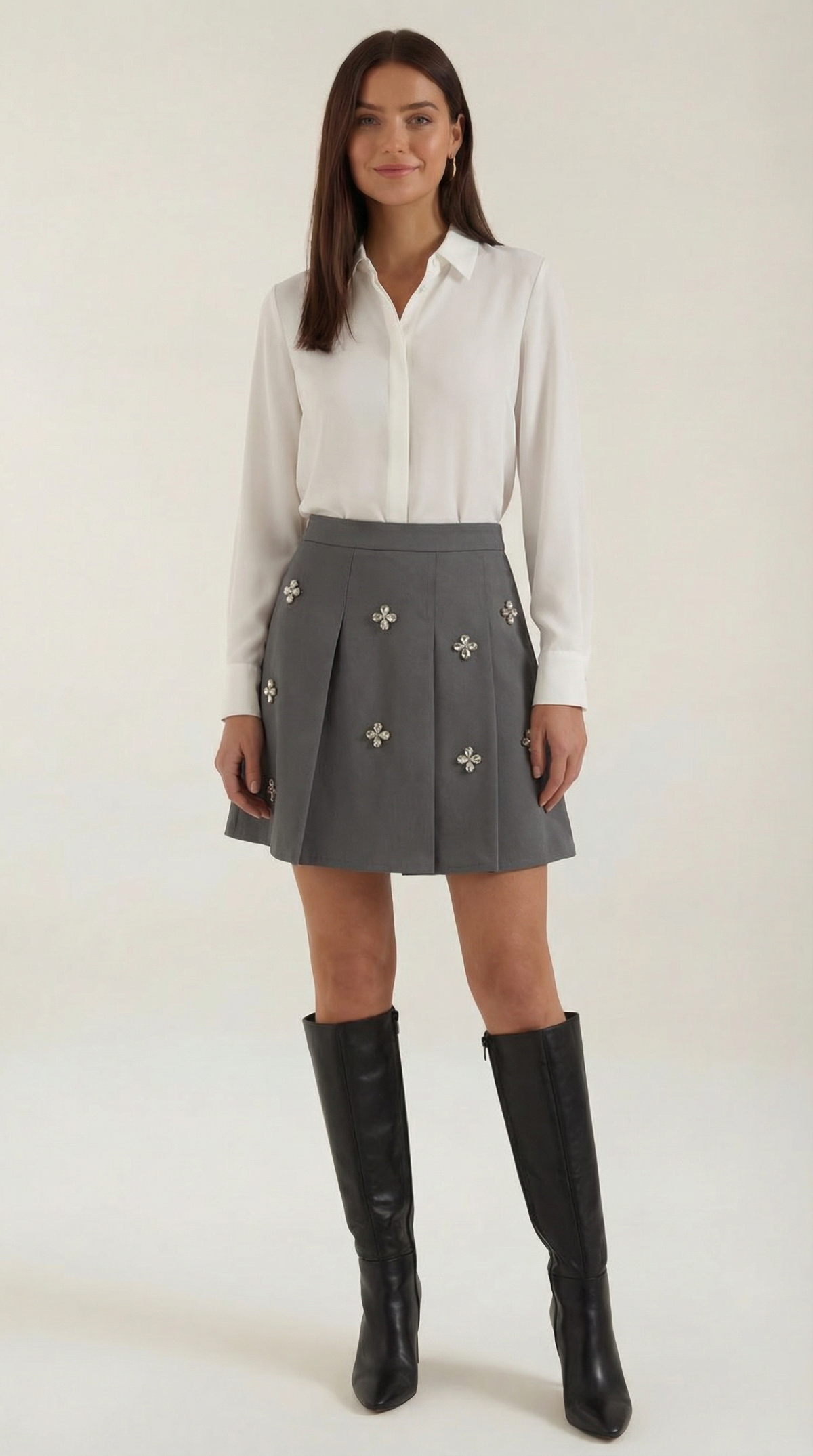 Falda de Punto Gloria con Encanto Daisy