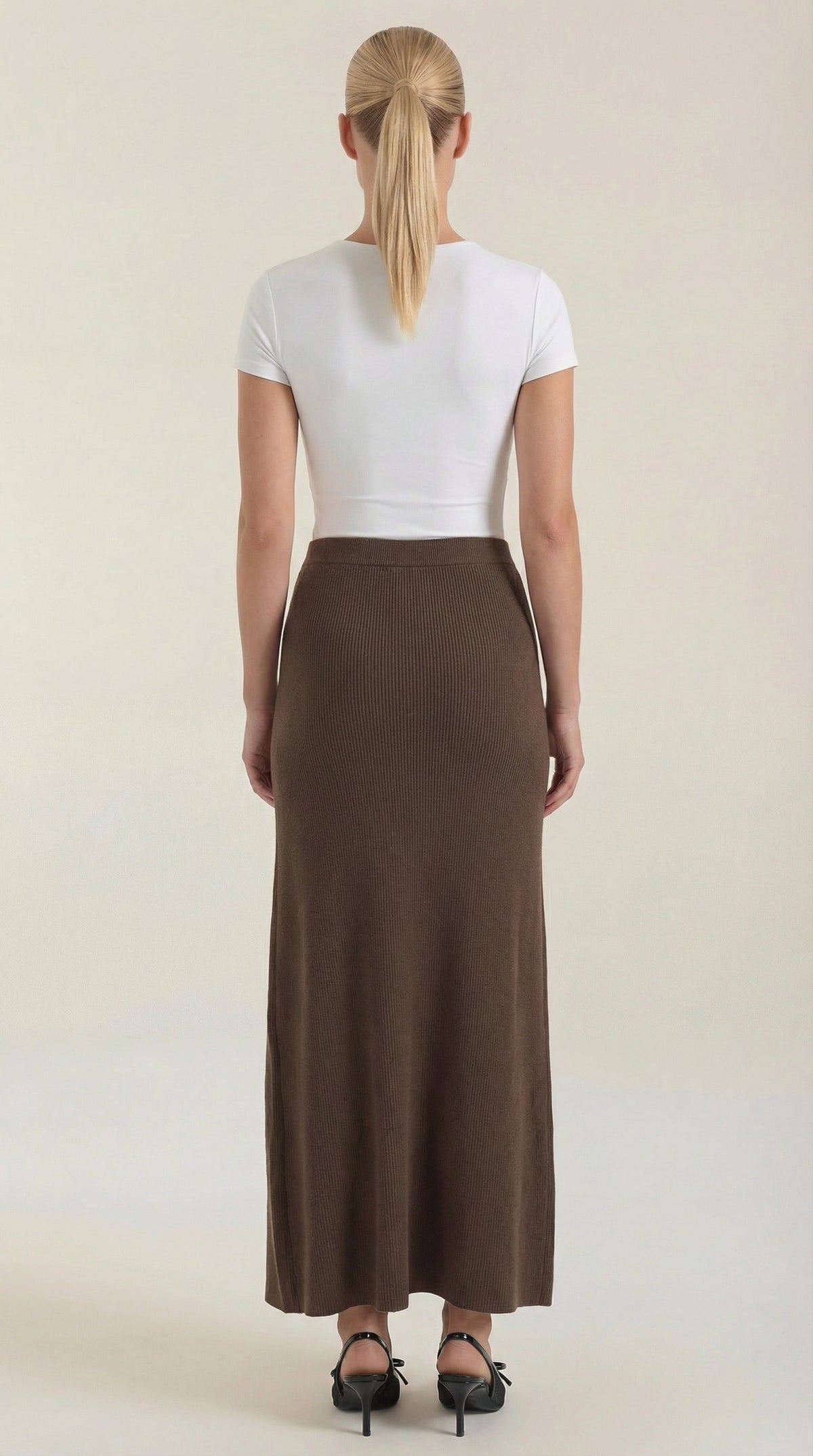 Falda de punto midi Gwendolyn