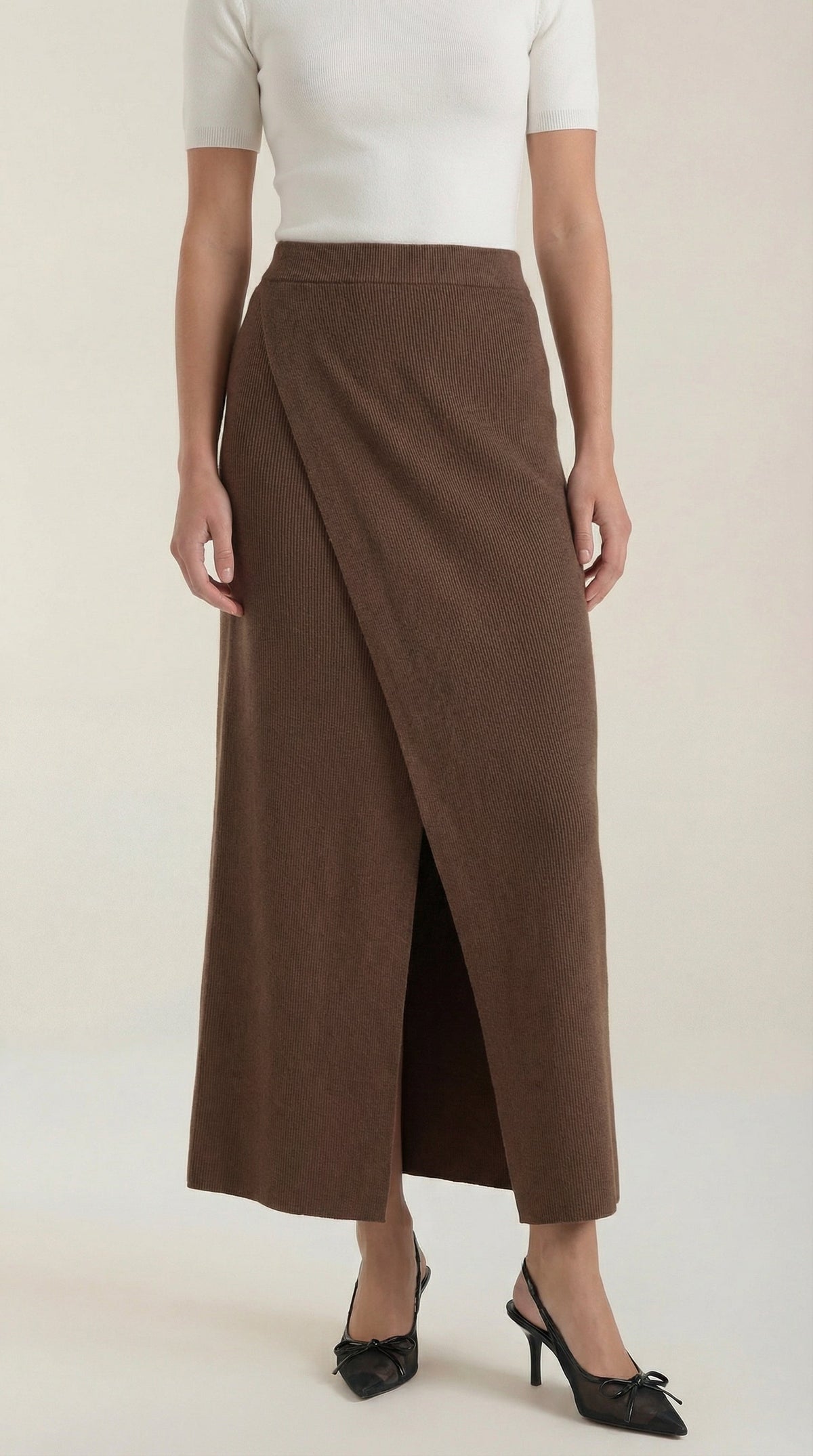 Falda de punto midi Gwendolyn