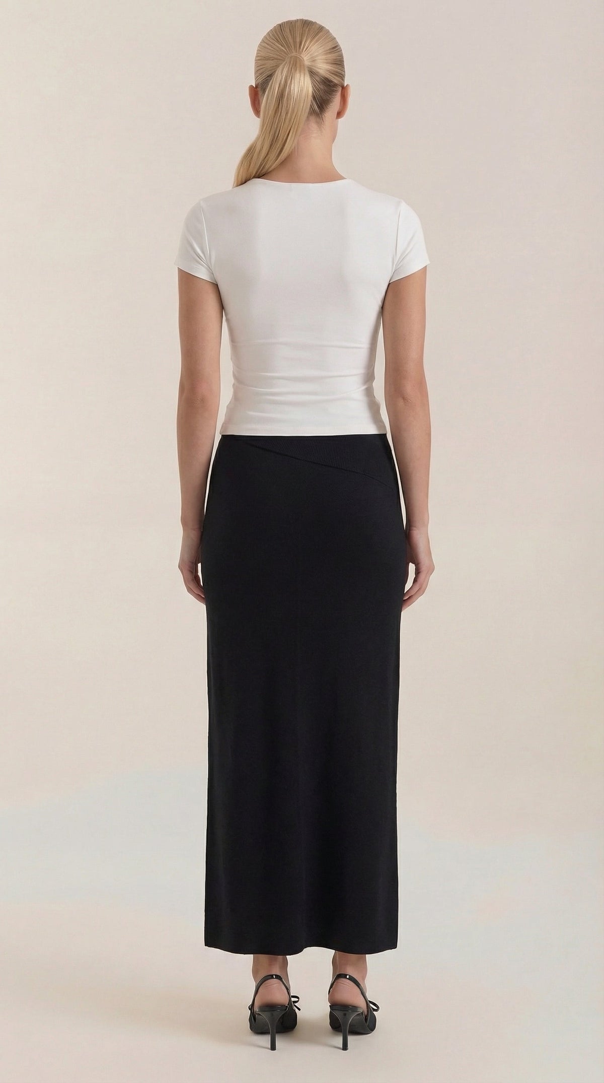 Falda de punto midi Gwendolyn