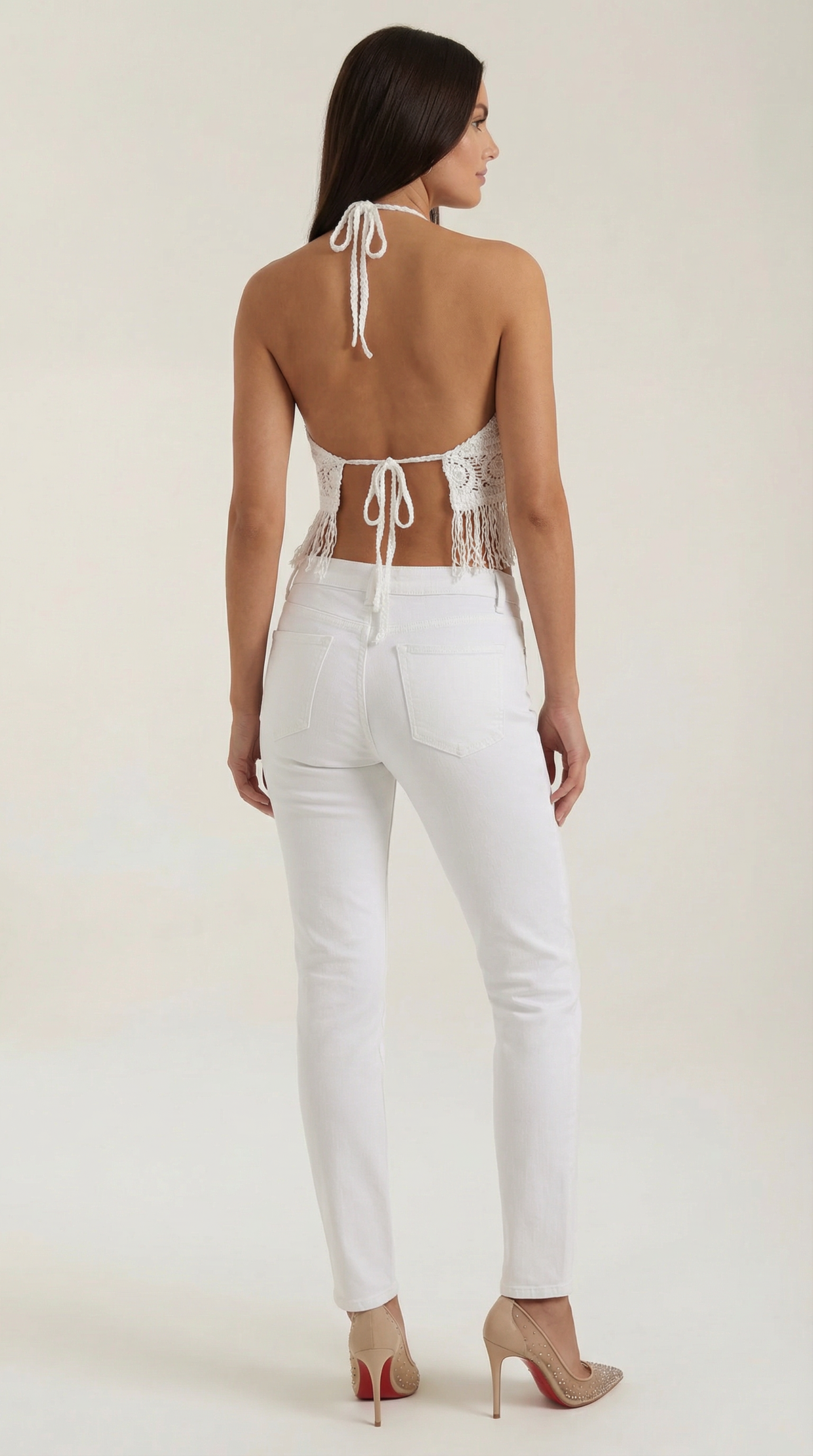 Fringed Halter Top Harriet