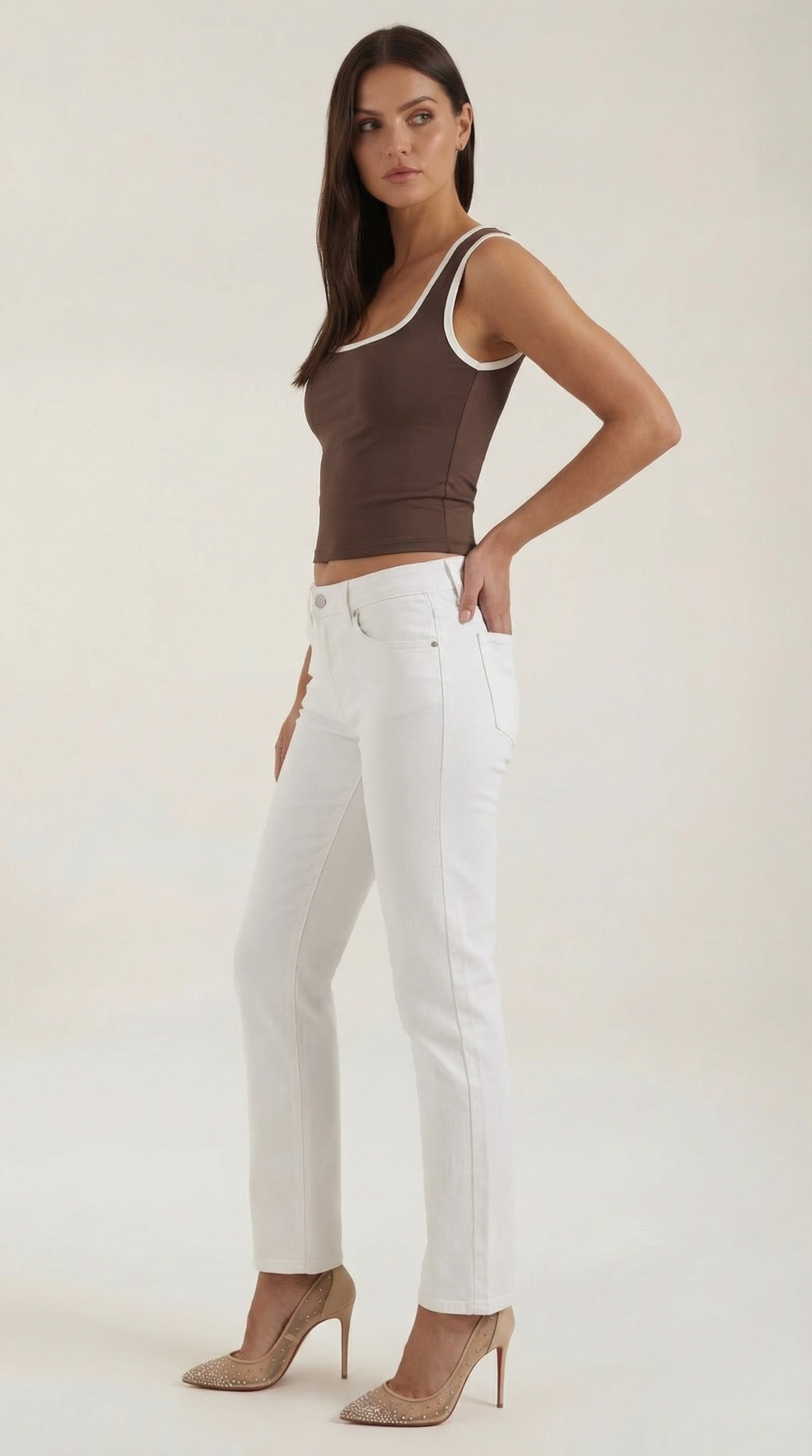 Top Hilary con escote en forma de cuadrado