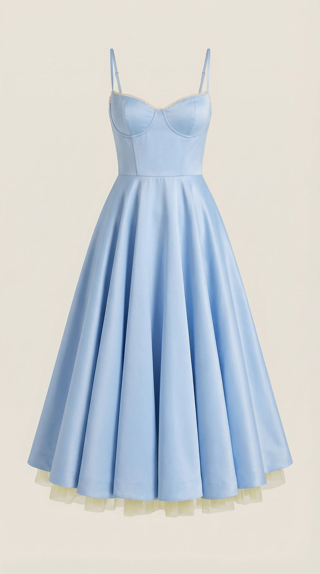Vestido midi Isolde de tul