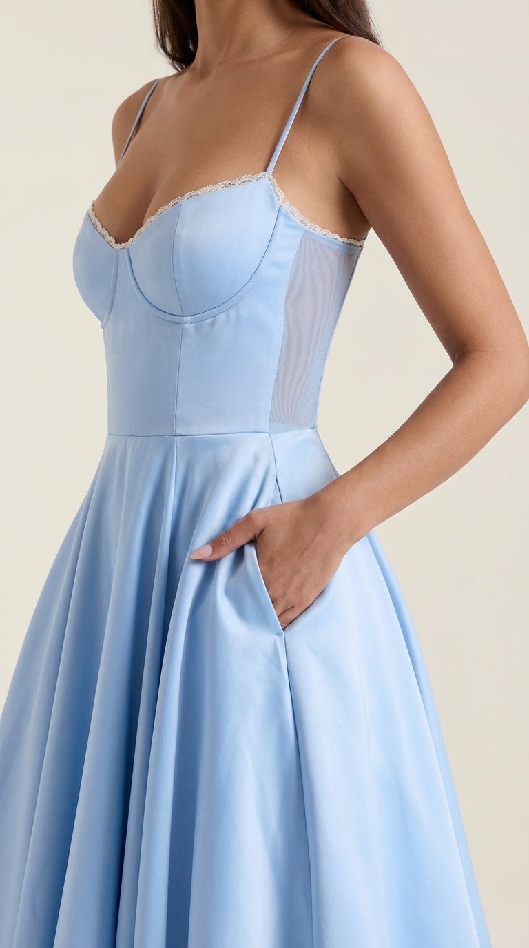Isolde Tul Midi Dress