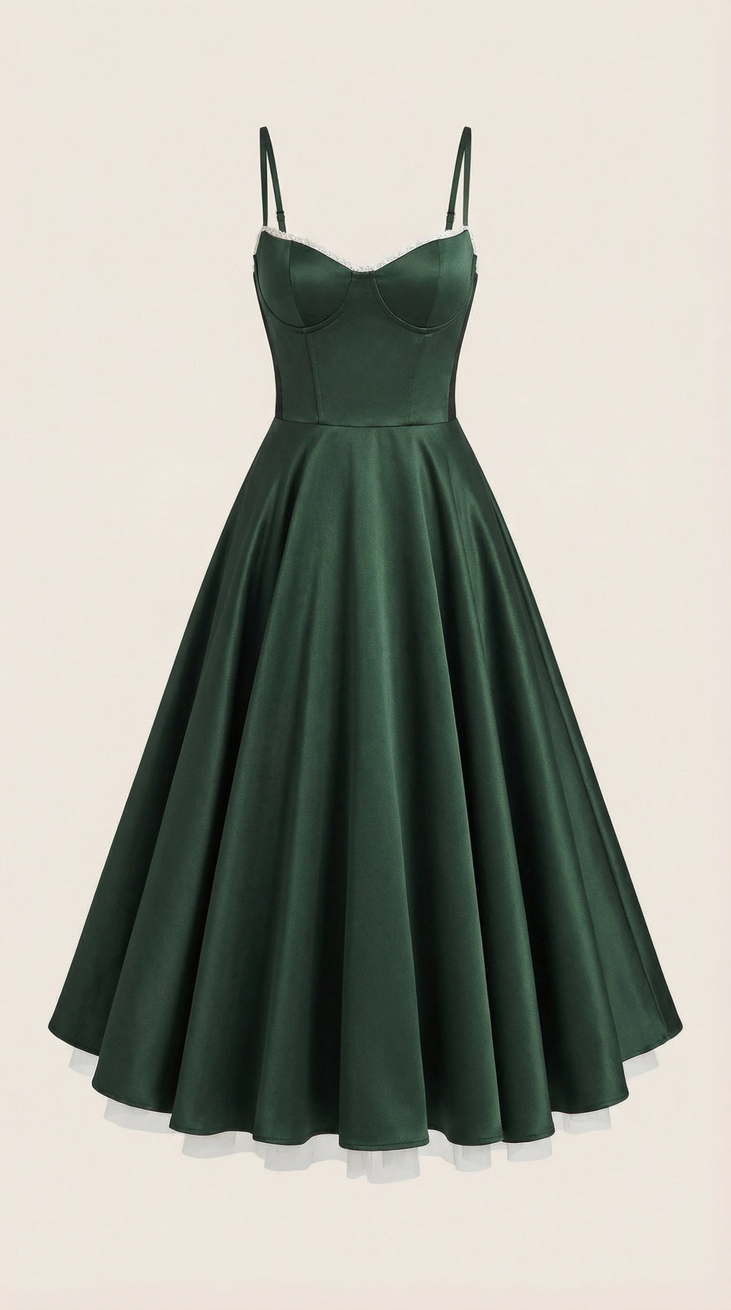 Vestido midi Isolde de tul