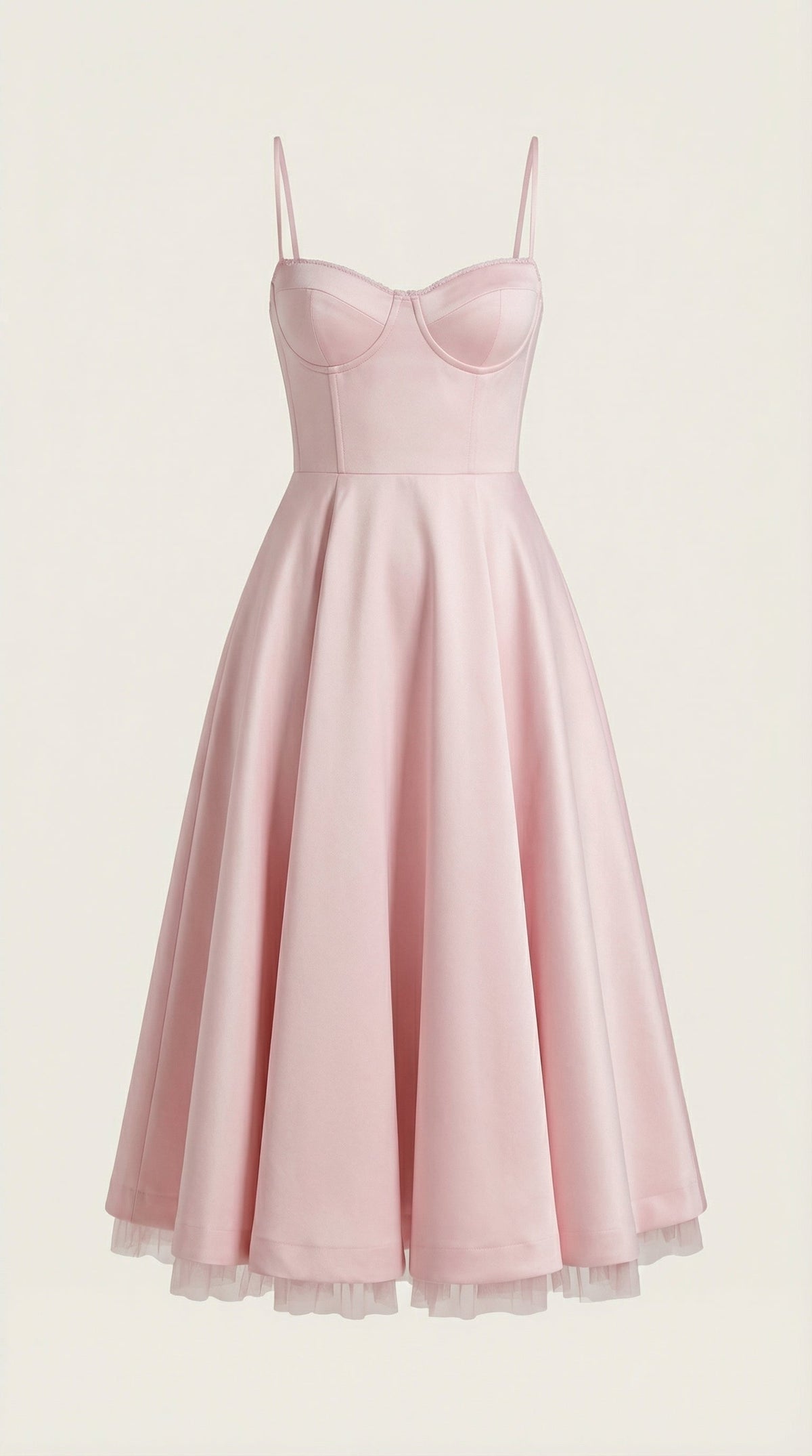 Vestido midi Isolde de tul