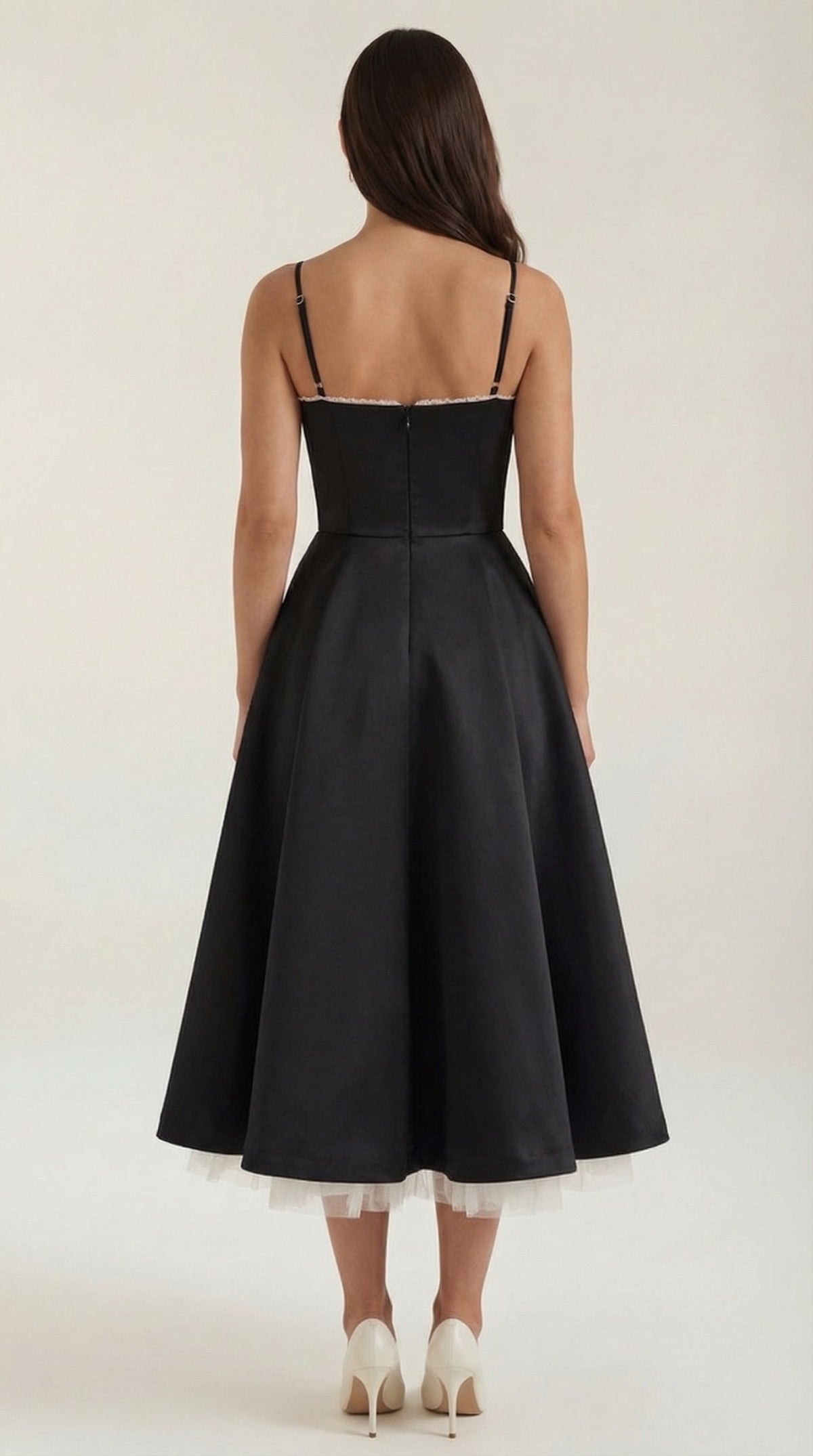 Vestido midi Isolde de tul