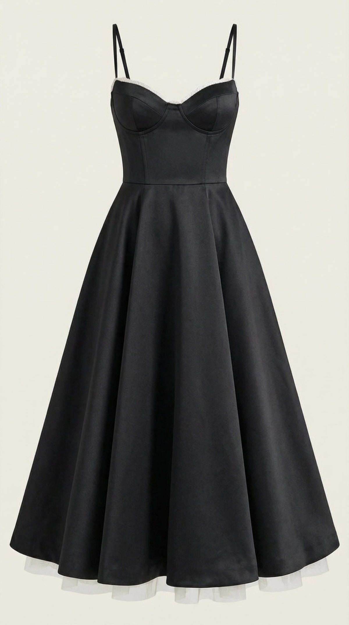 Vestido midi Isolde de tul