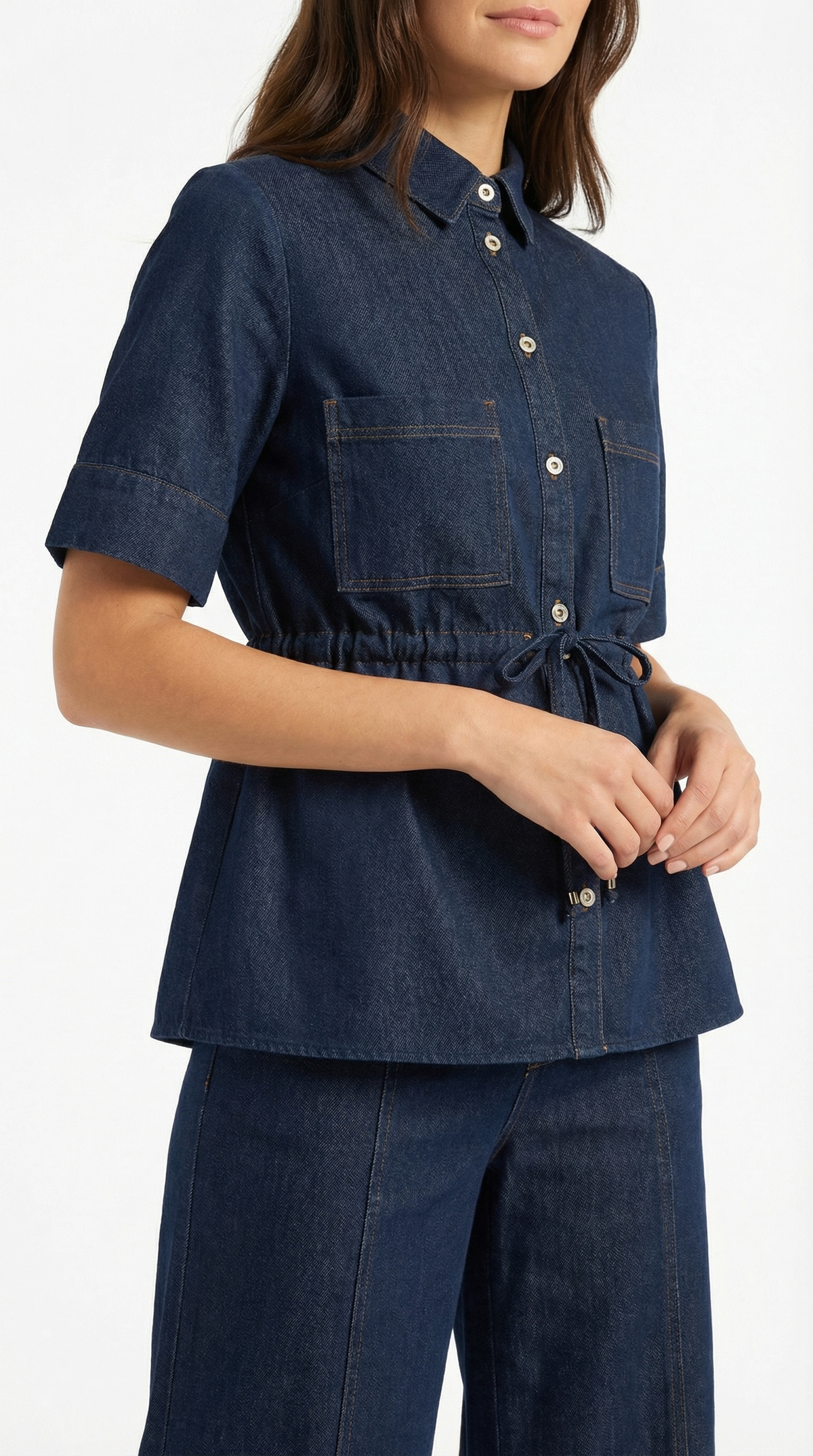 Pantalones de Denim Anchos Jade