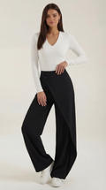 Asymmetric Denim Pants