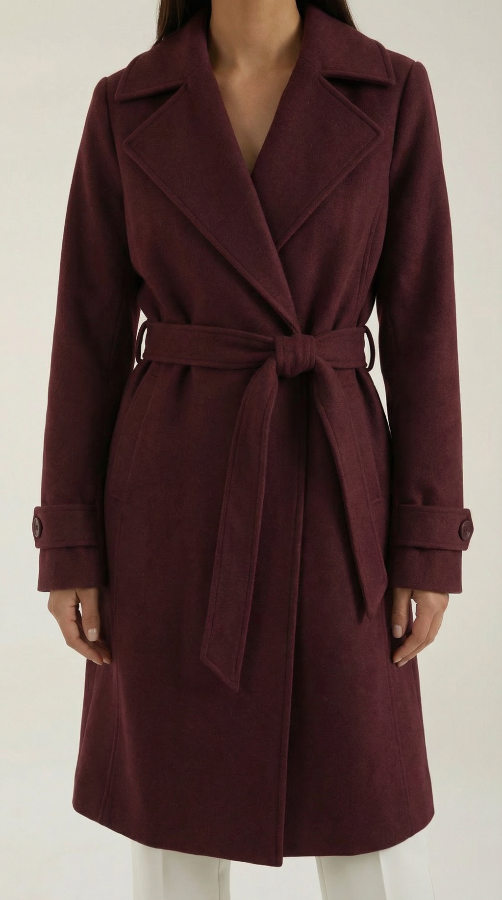 Wool Trench Coat Joyce with Belt