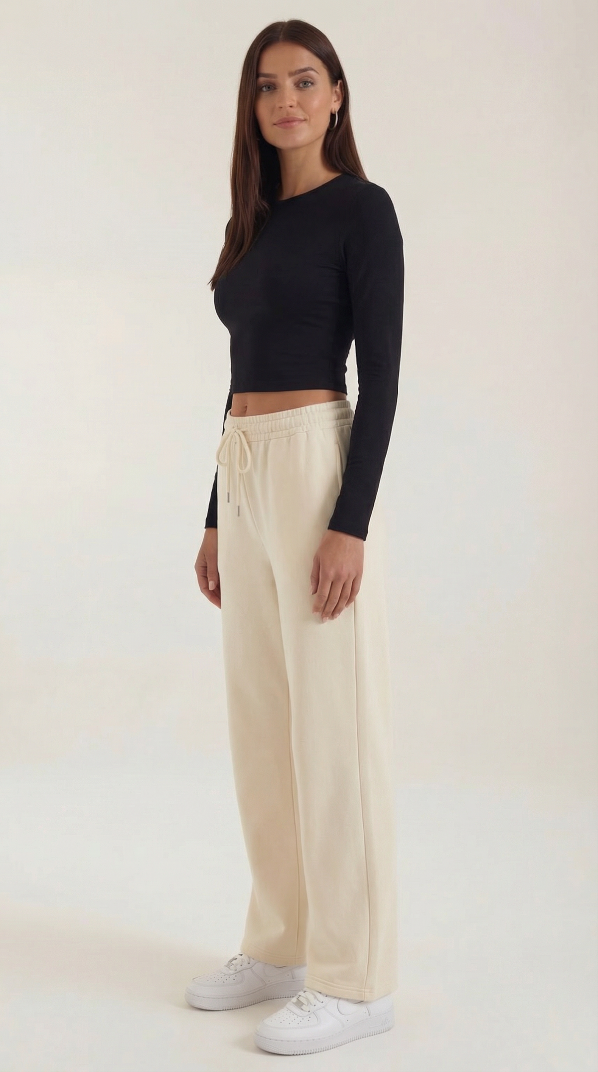 Karen Langarm-Crop-Top