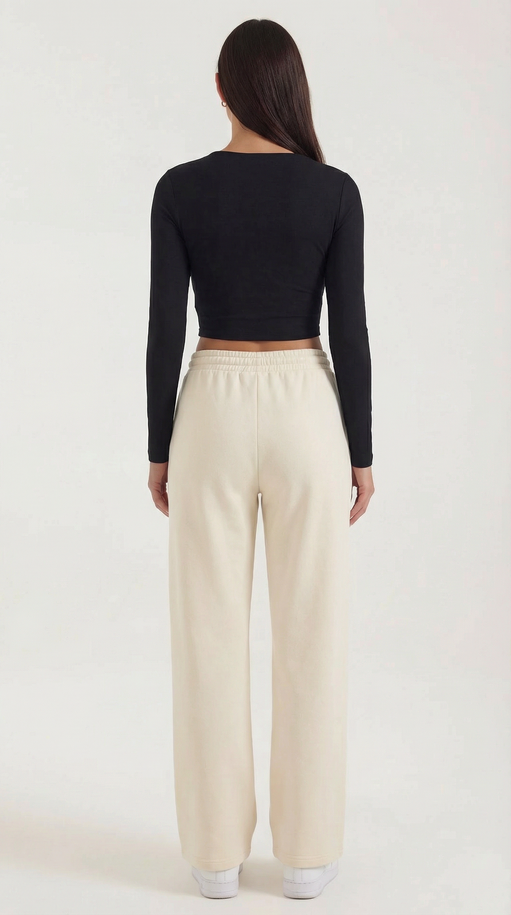 Karen Langarm-Crop-Top