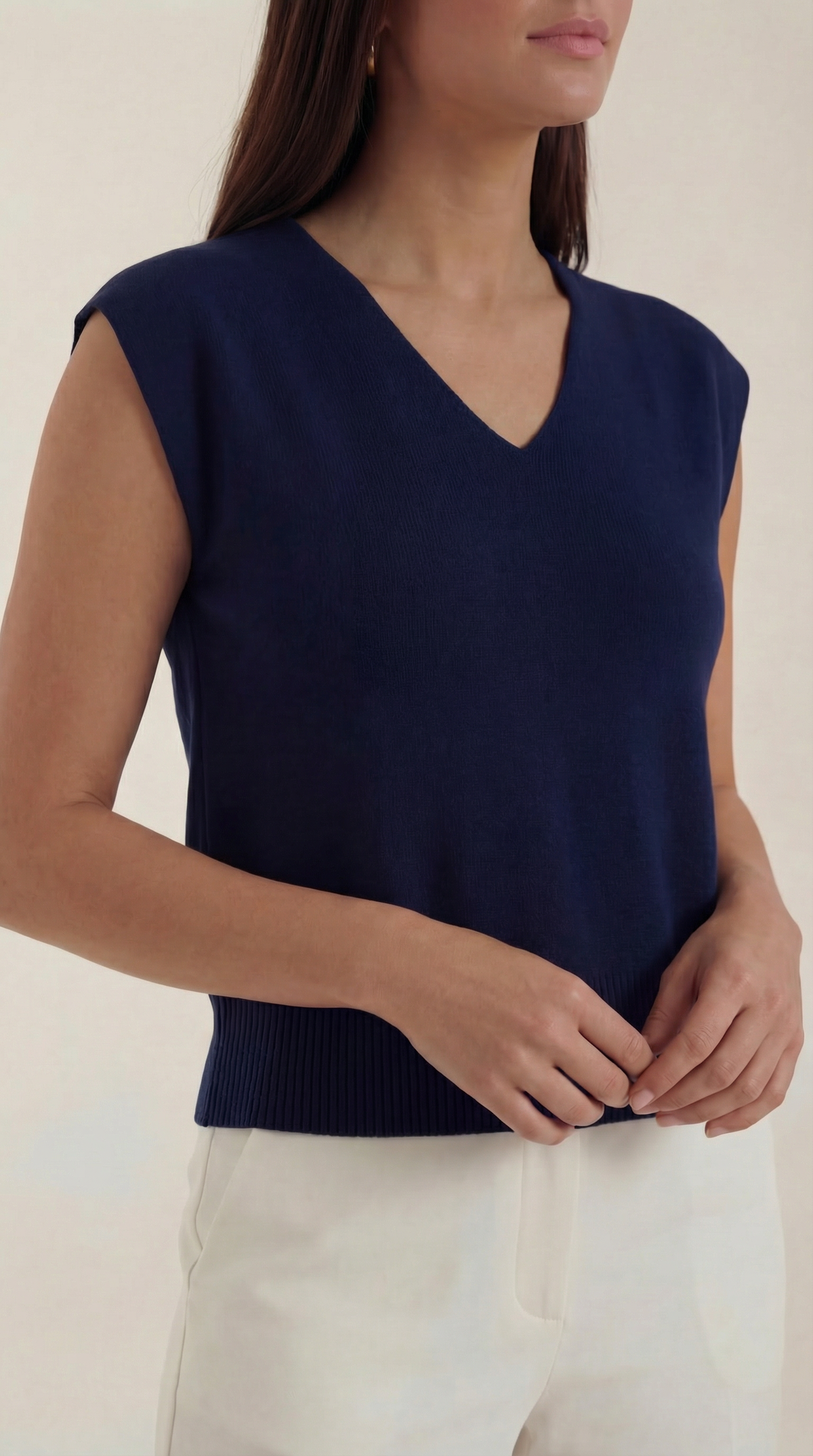 Blusa Kim con escote en V