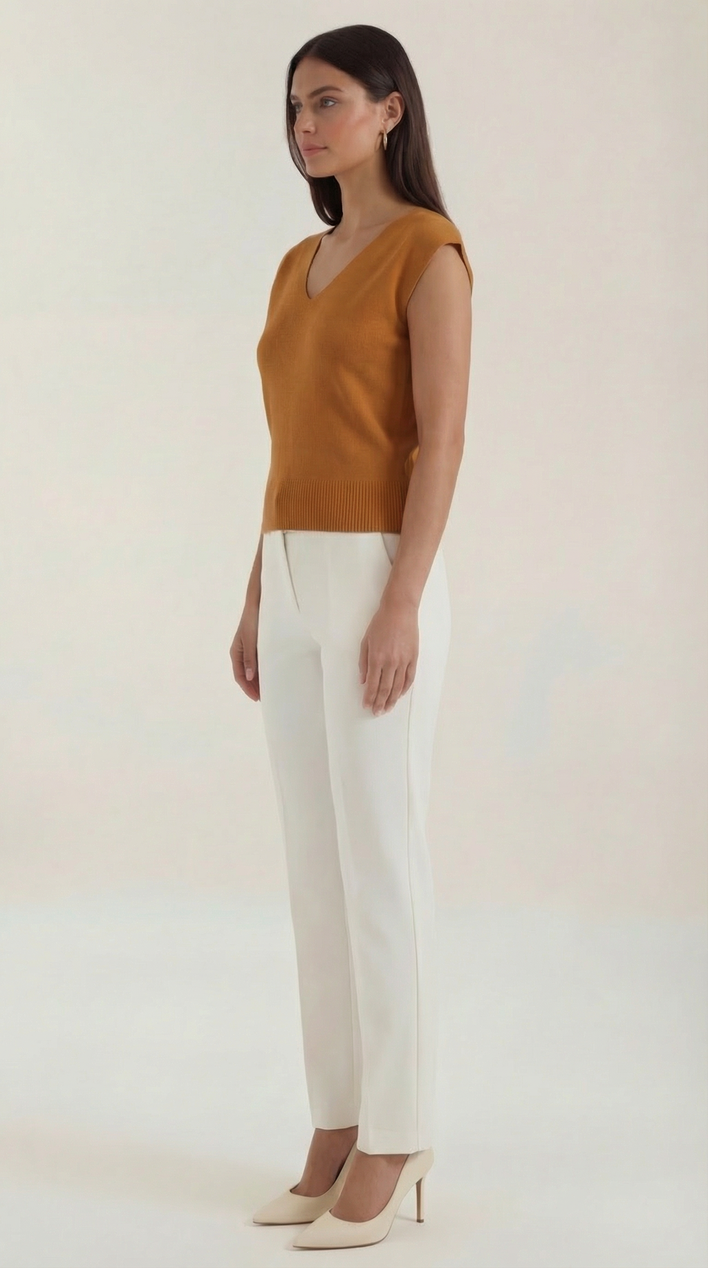 Blusa Kim con escote en V