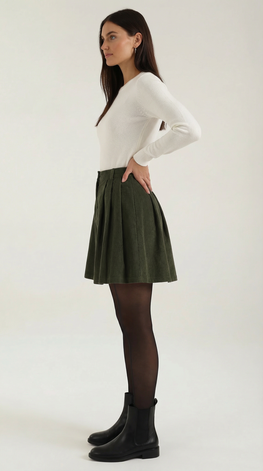Falda Plisada A-Línea Lauren