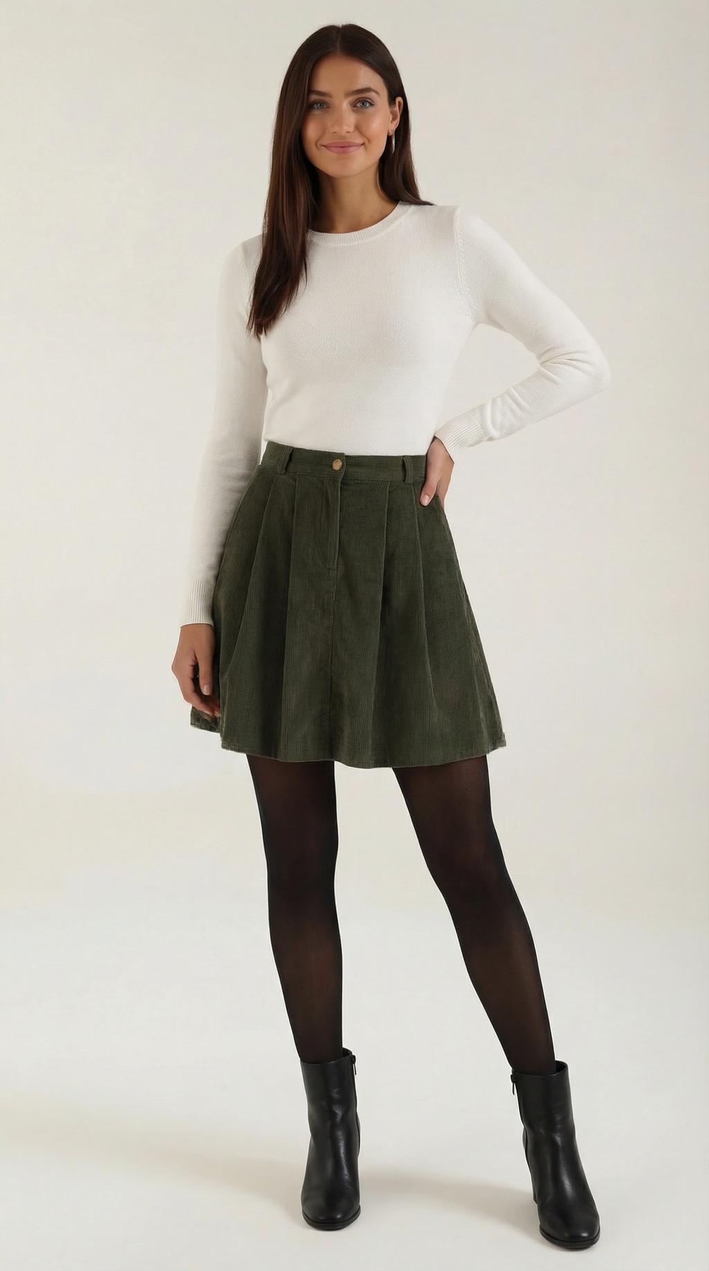 Falda Plisada A-Línea Lauren