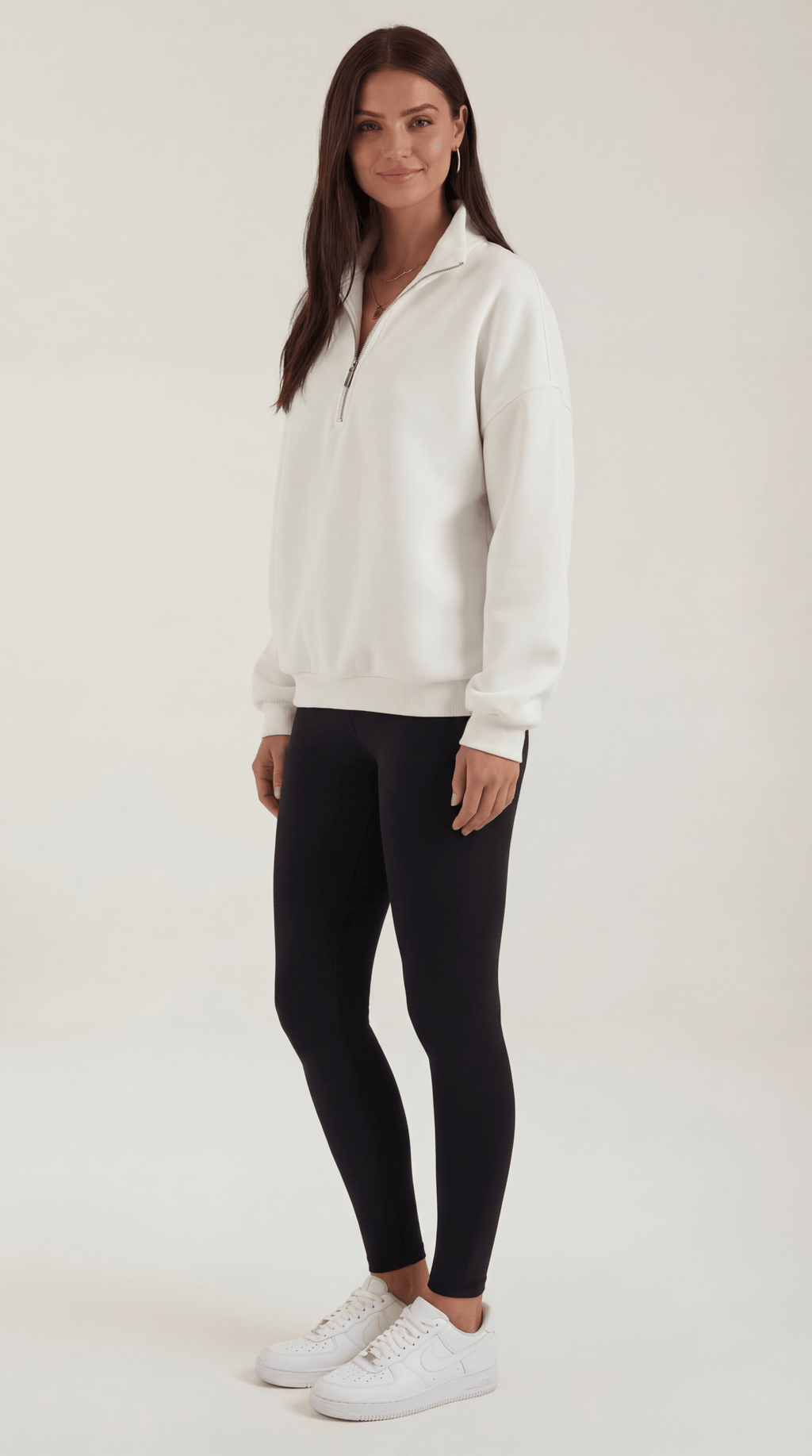 Jersey Lori Oversized con cremallera hasta el cuello