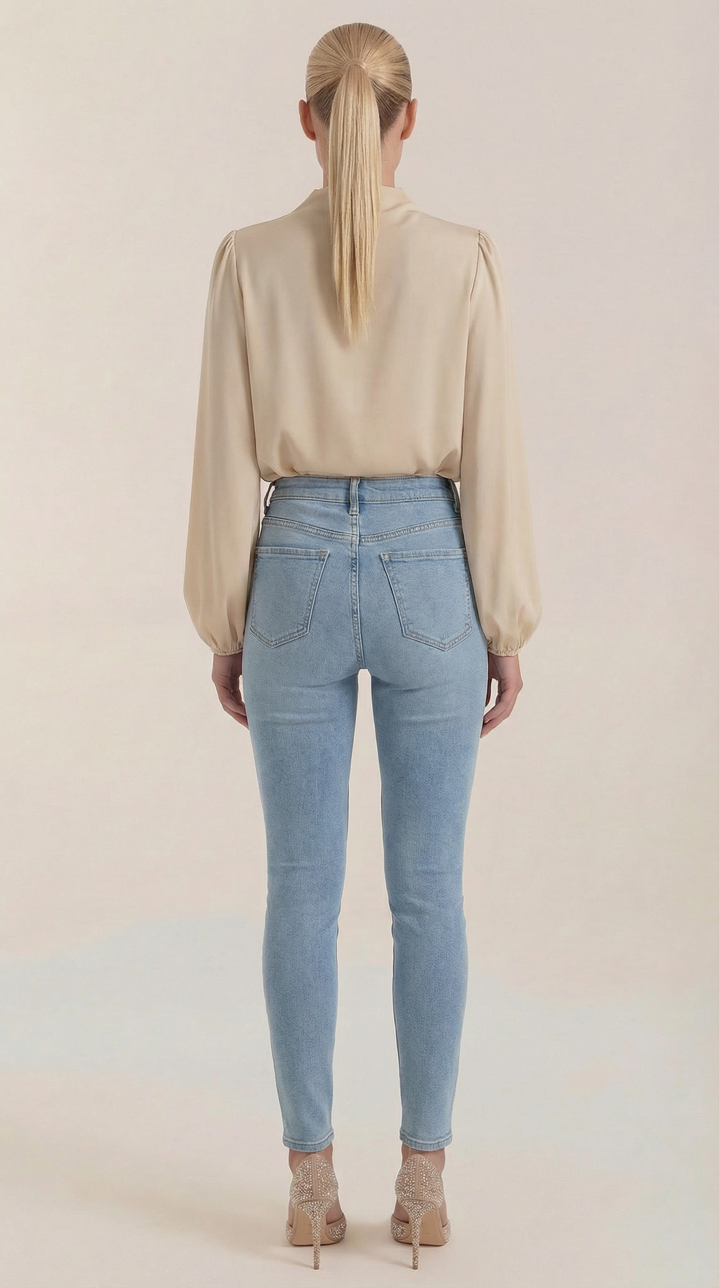 Blusa de Manga Larga Drapiada Marcia