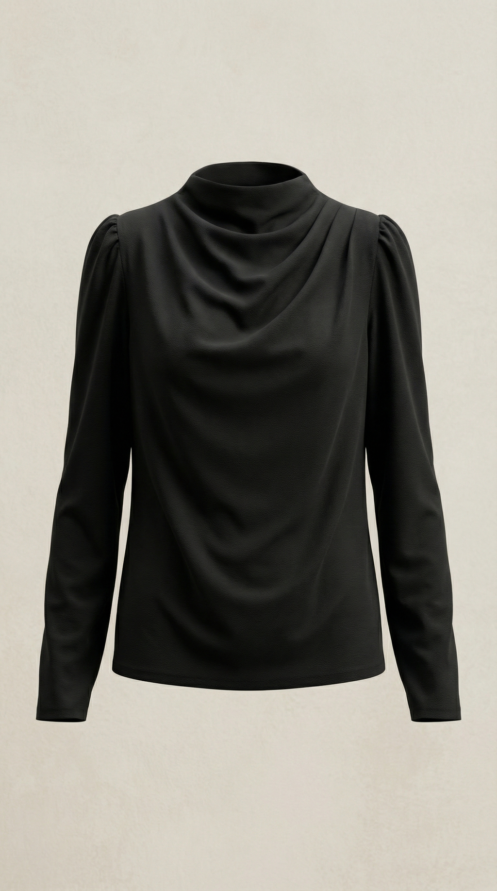 Blusa de Manga Larga Drapiada Marcia