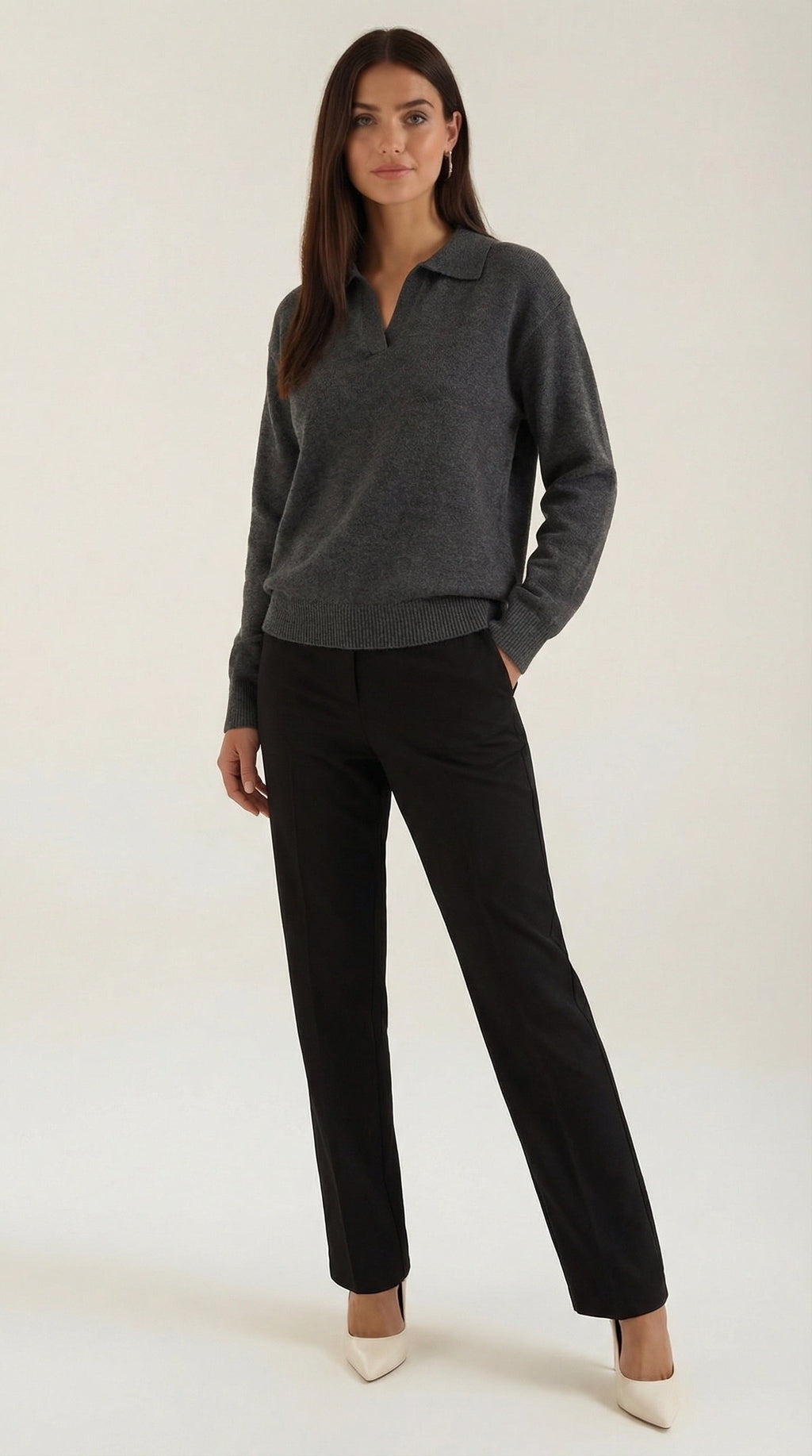 Polo Casual 'Margaret' con Escote en V