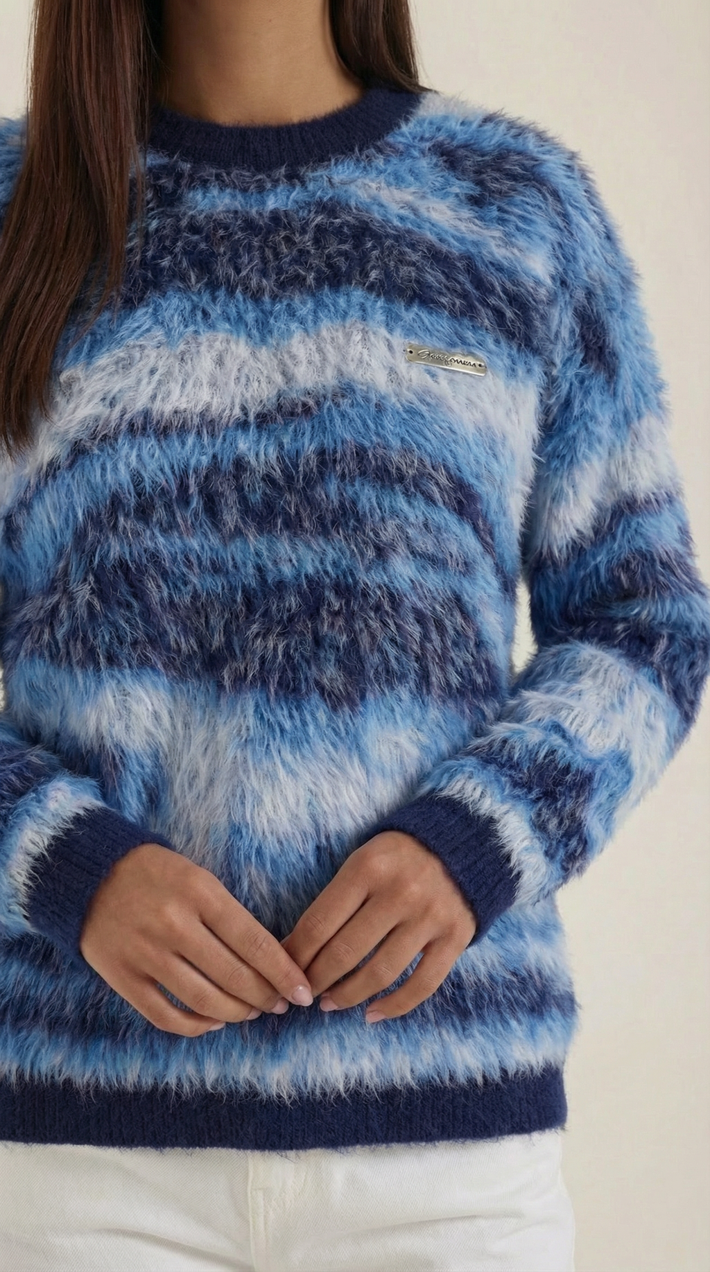 Suéter de punto largo 'Melanie' con diseño exclusivo