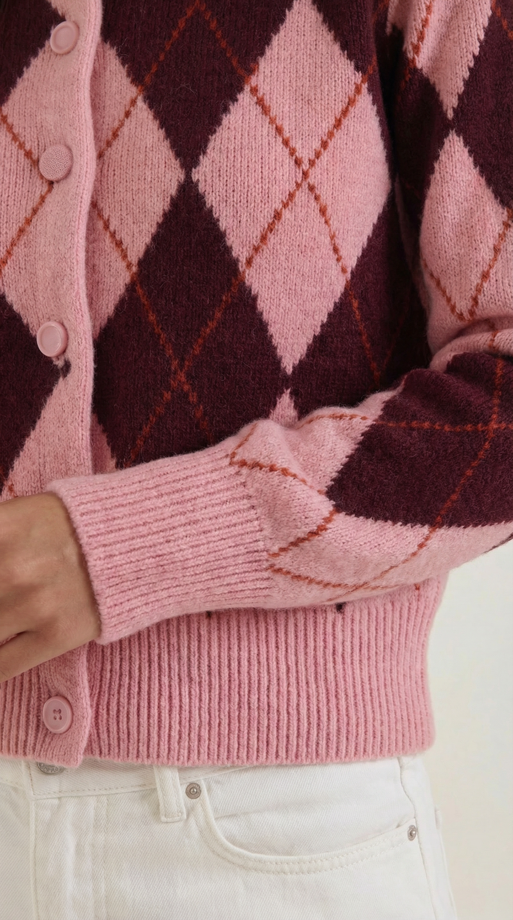 Largo Cardigan de Punto Melody con Mangas Largas