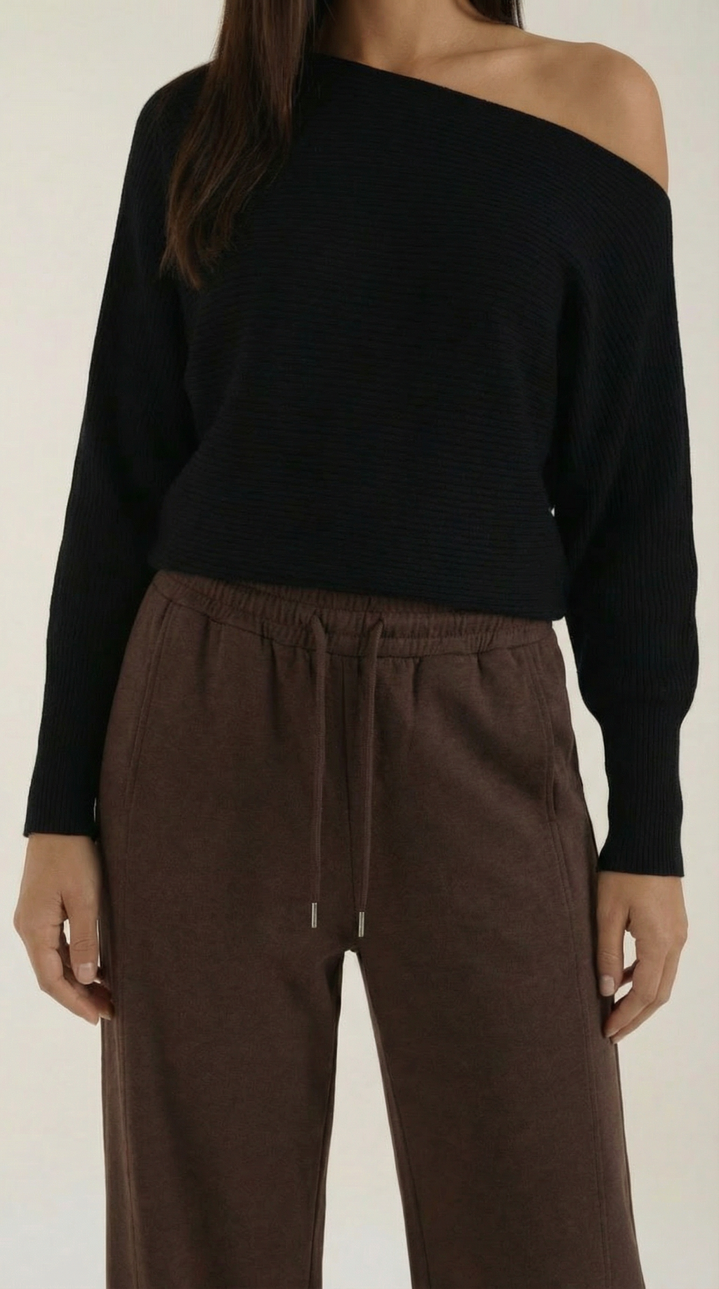 Suéter Mildred de Punto Off-Shoulder