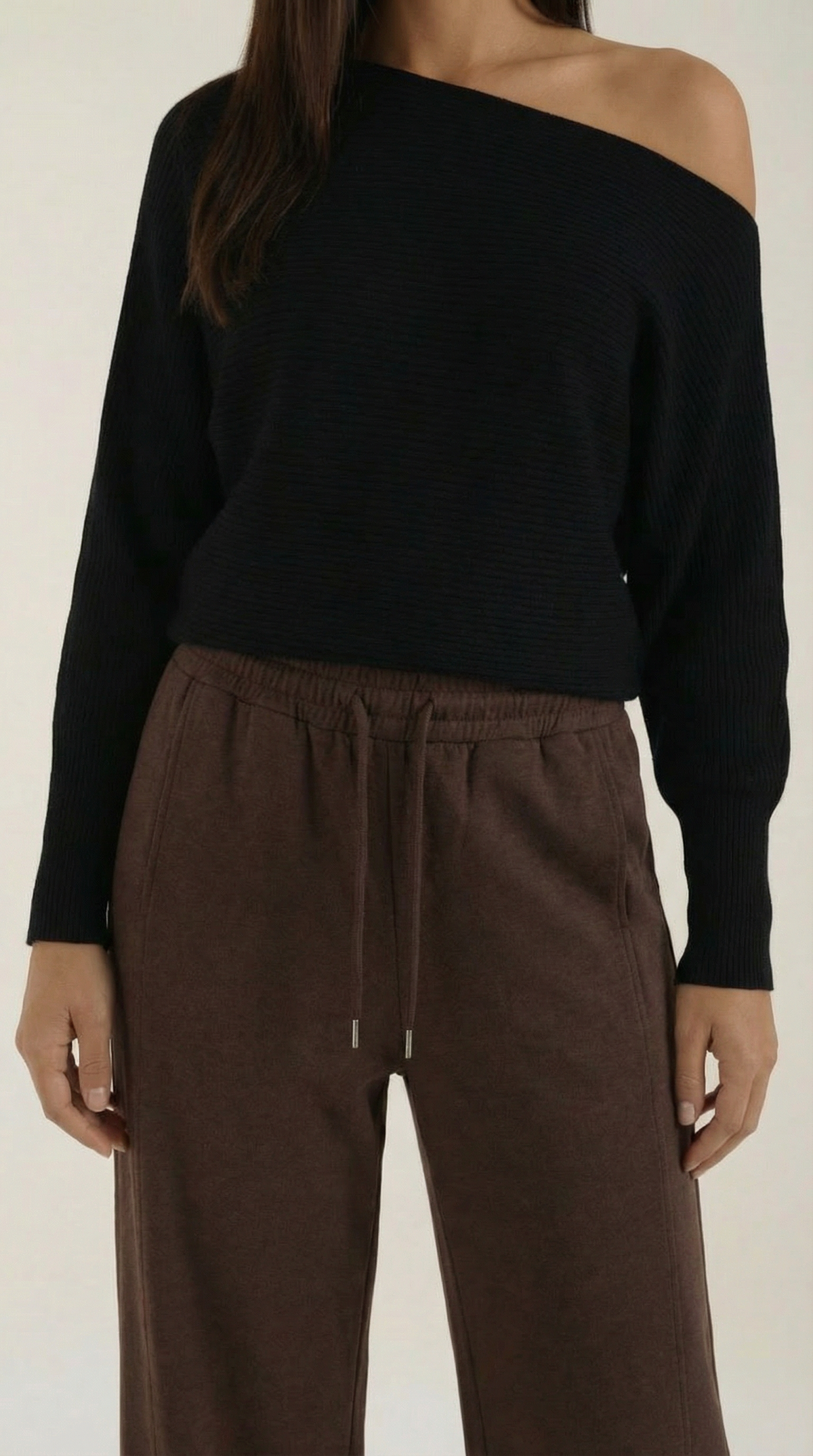 Suéter Mildred de Punto Off-Shoulder