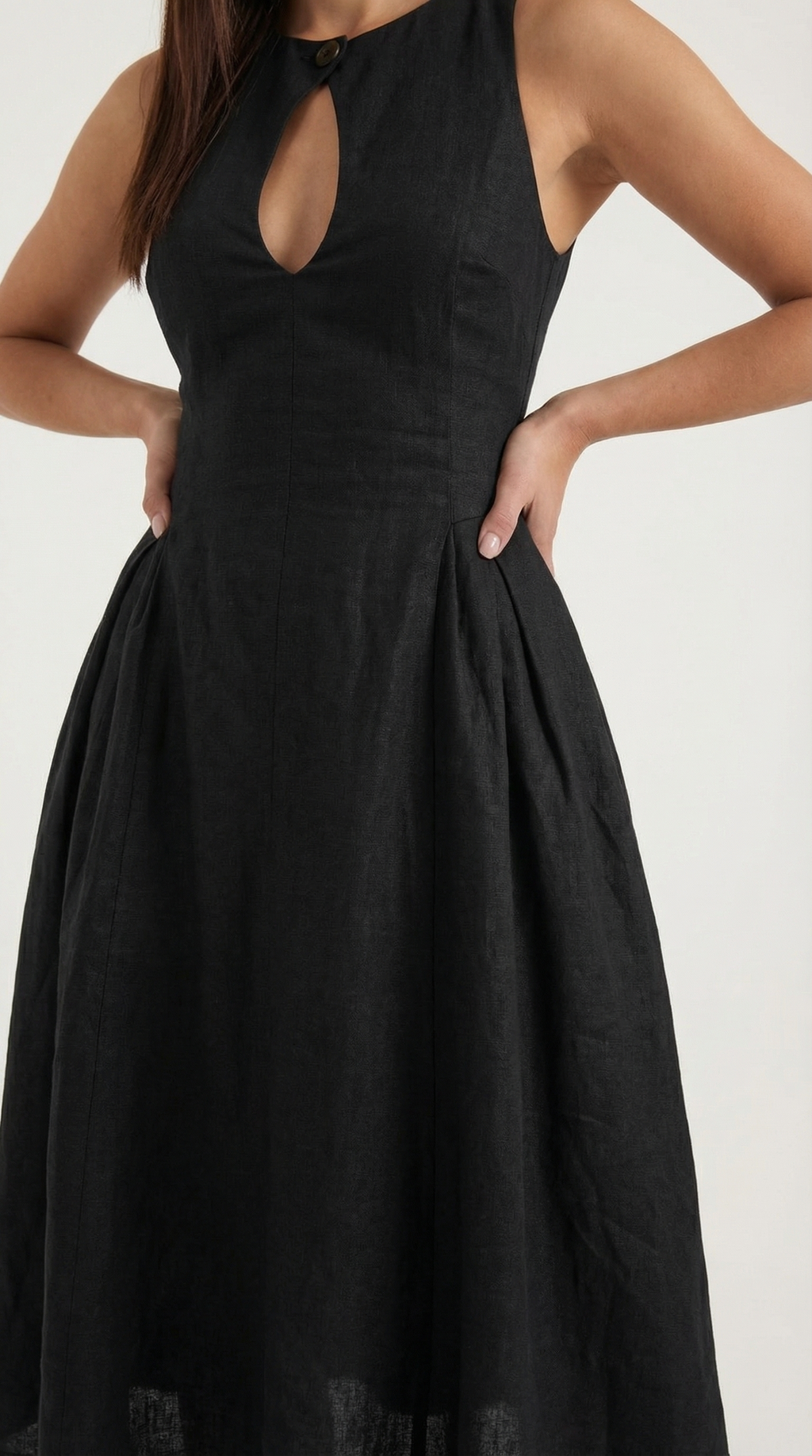 Vestido Midi Nancy con Detalles Cut-out