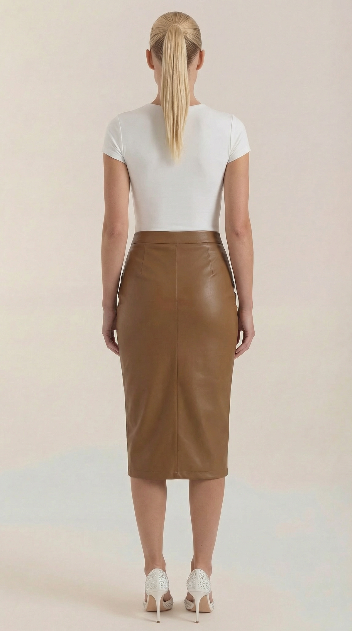 Falda midi drapeada Natalie