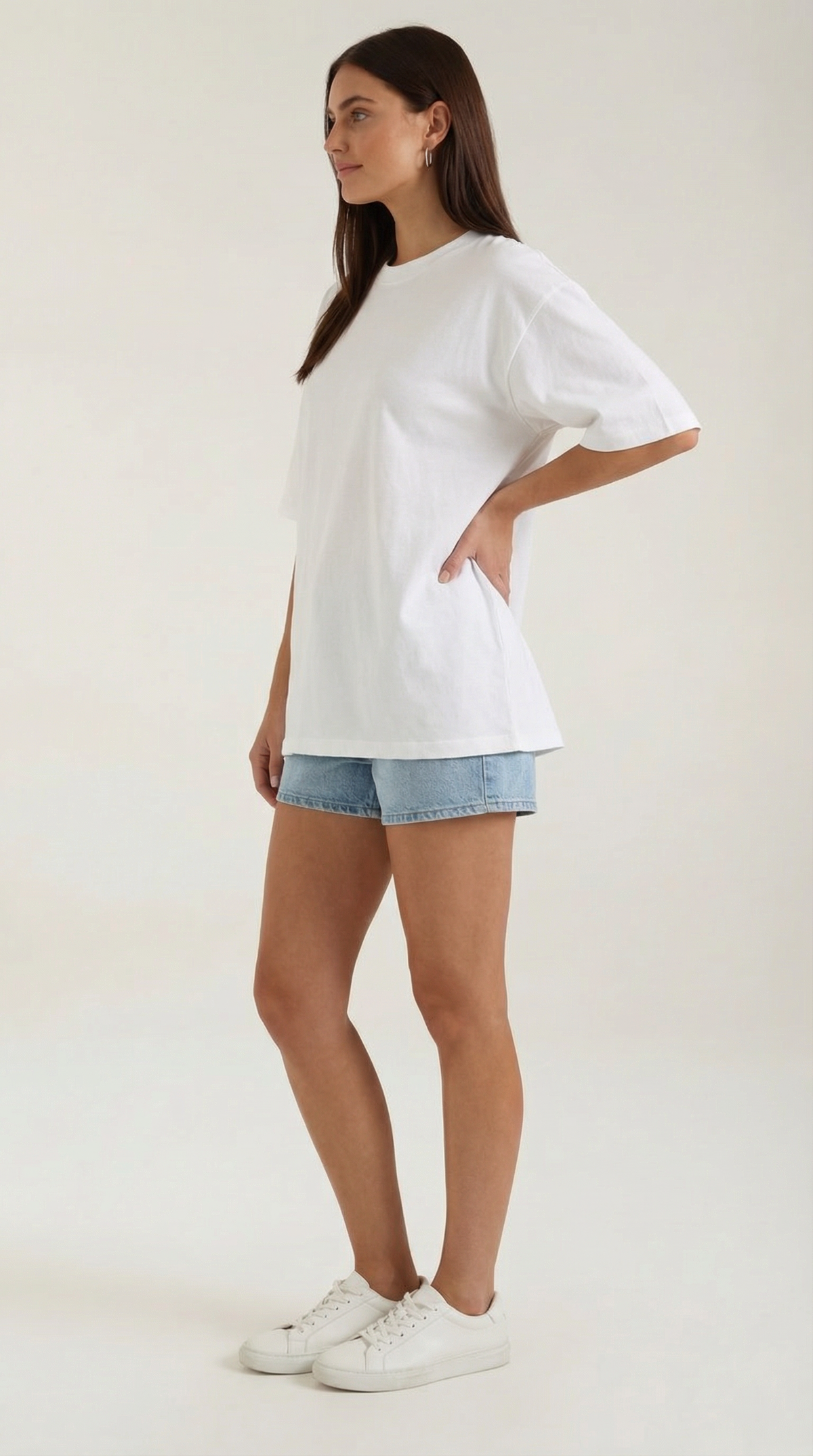 Oriana Camiseta Básica Oversize