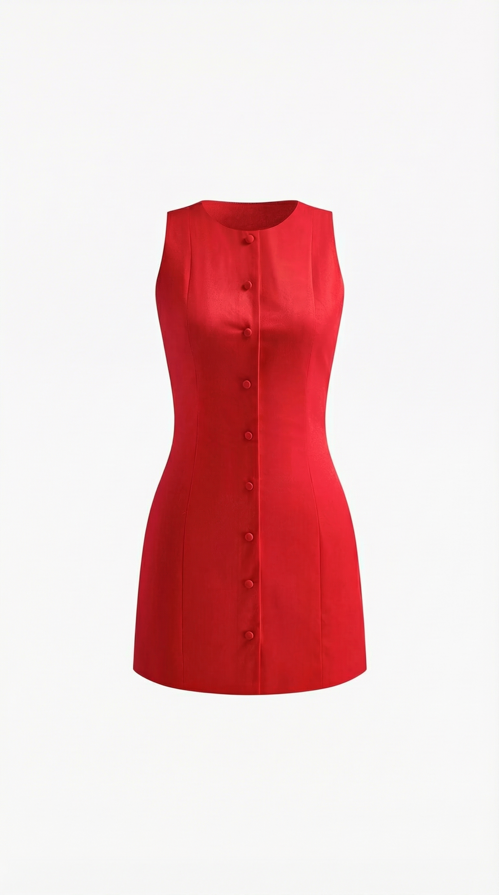 Vestido Mini Sin Mangas Patricia con Botones