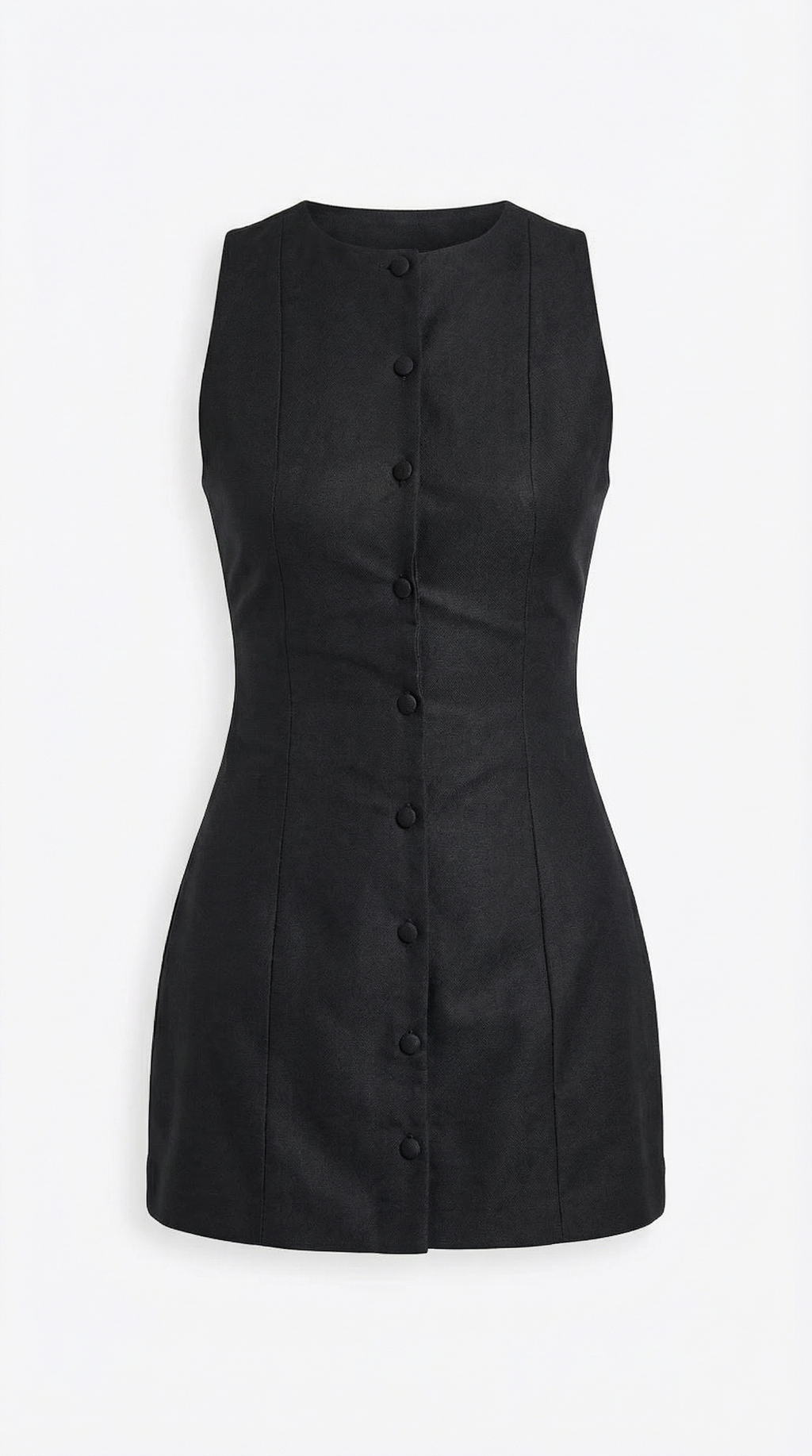 Vestido Mini Sin Mangas Patricia con Botones