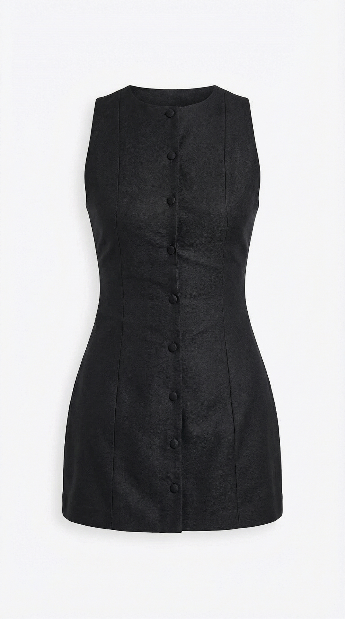 Vestido Mini Sin Mangas Patricia con Botones