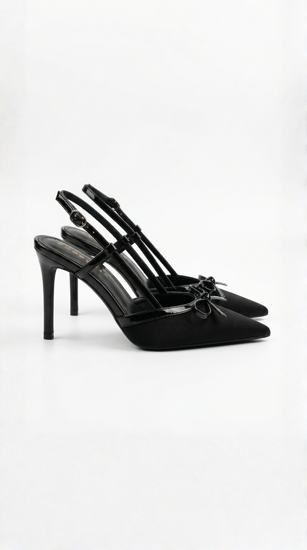 Tacones de Satén Rebecca con Detalle de Lazo