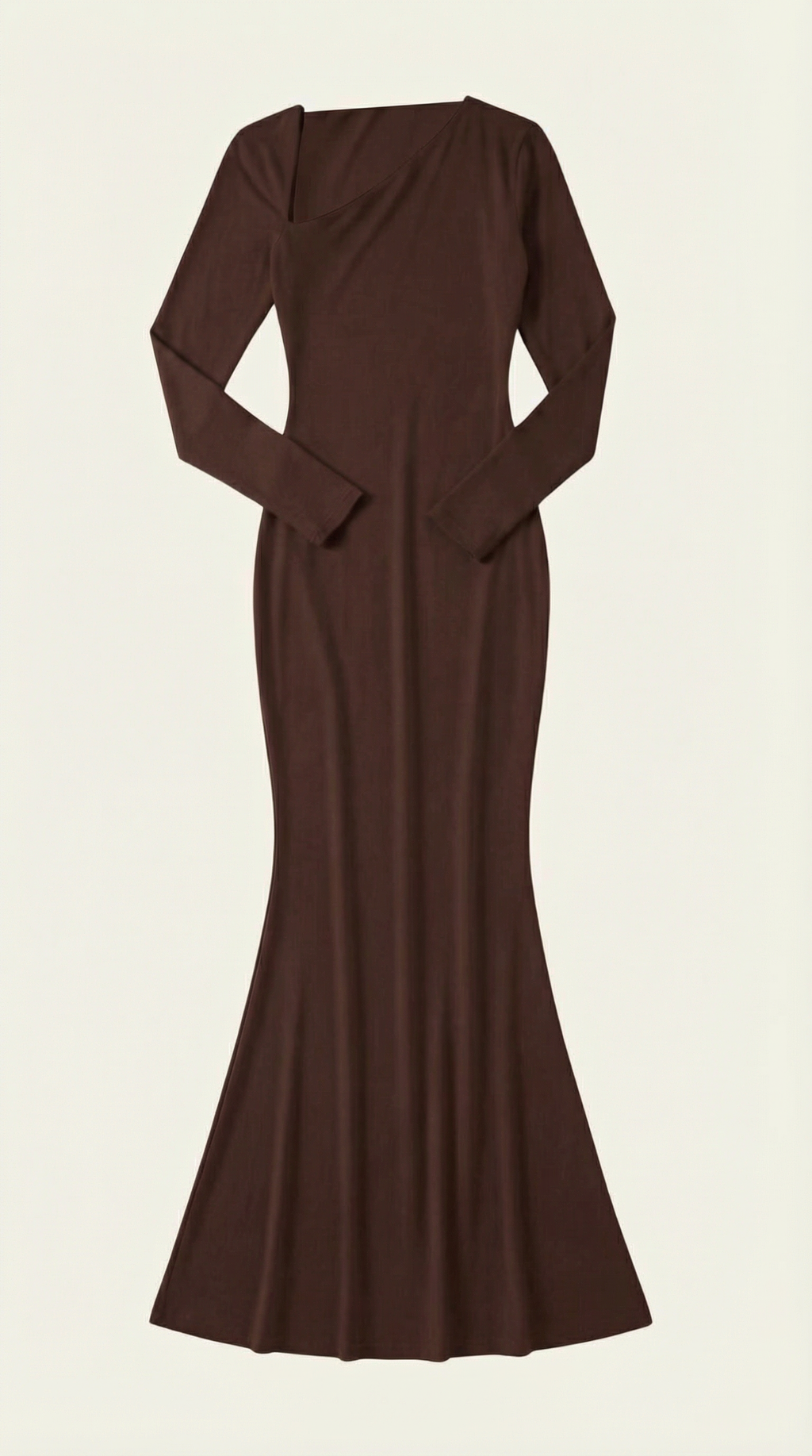 Roberta Langarm-Bodycon-Maxivestido