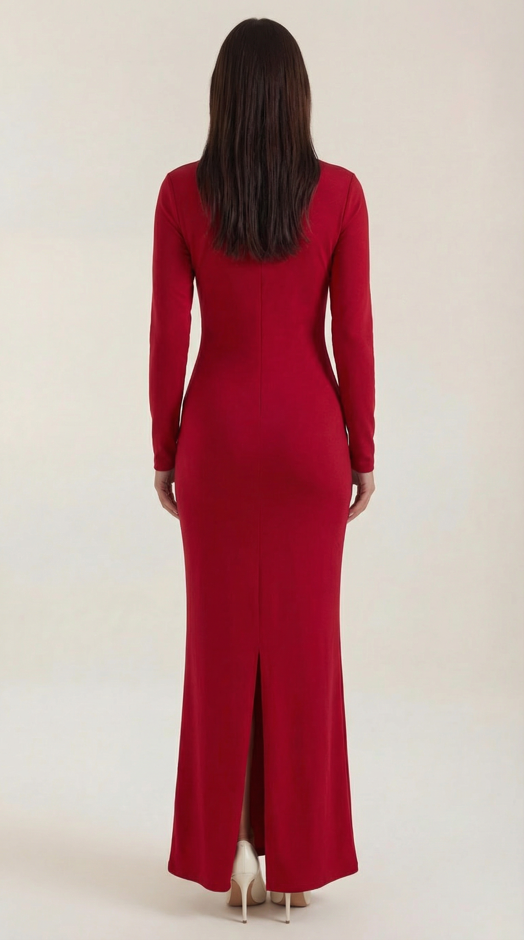 Roberta Langarm-Bodycon-Maxivestido