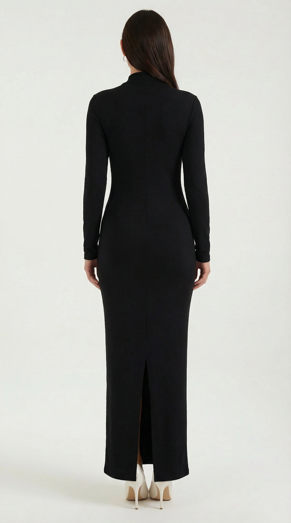 Roberta Langarm-Bodycon-Maxivestido