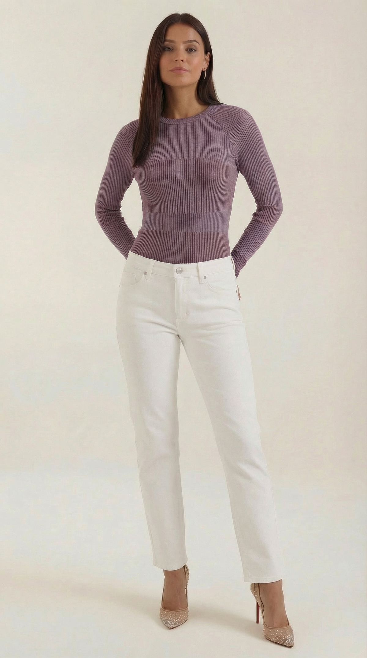 Blusa de Manga Larga Rizada Samantha