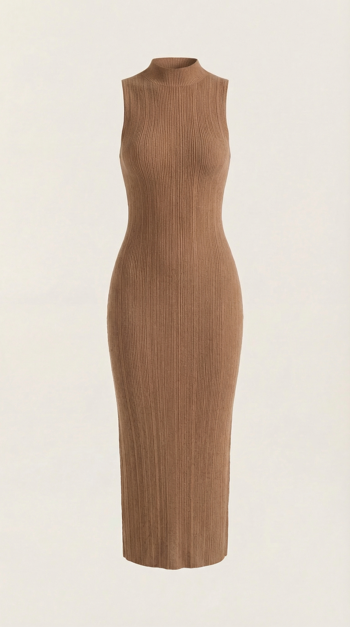 Vestido midi ajustado de cuello alto Sonia
