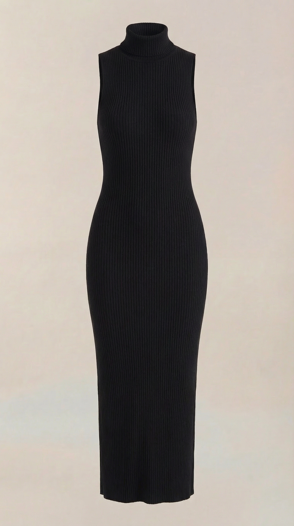 Vestido midi ajustado de cuello alto Sonia