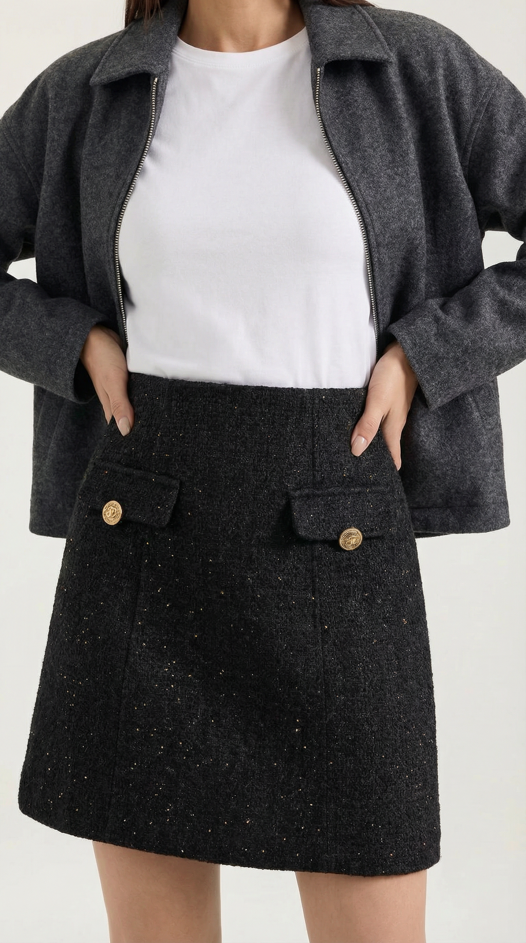 Falda Mini Brillante Tasha