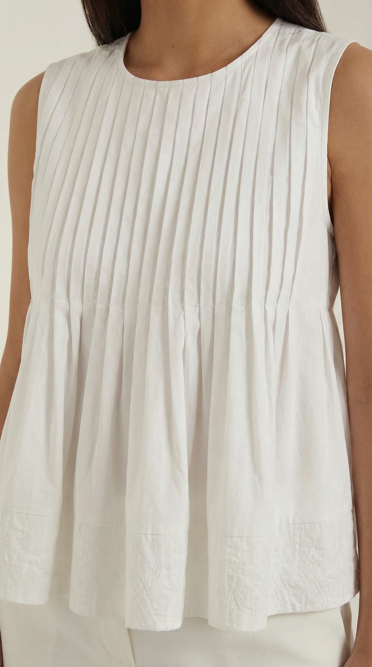 Vestido peplum Tess con pliegues - Estilo premium