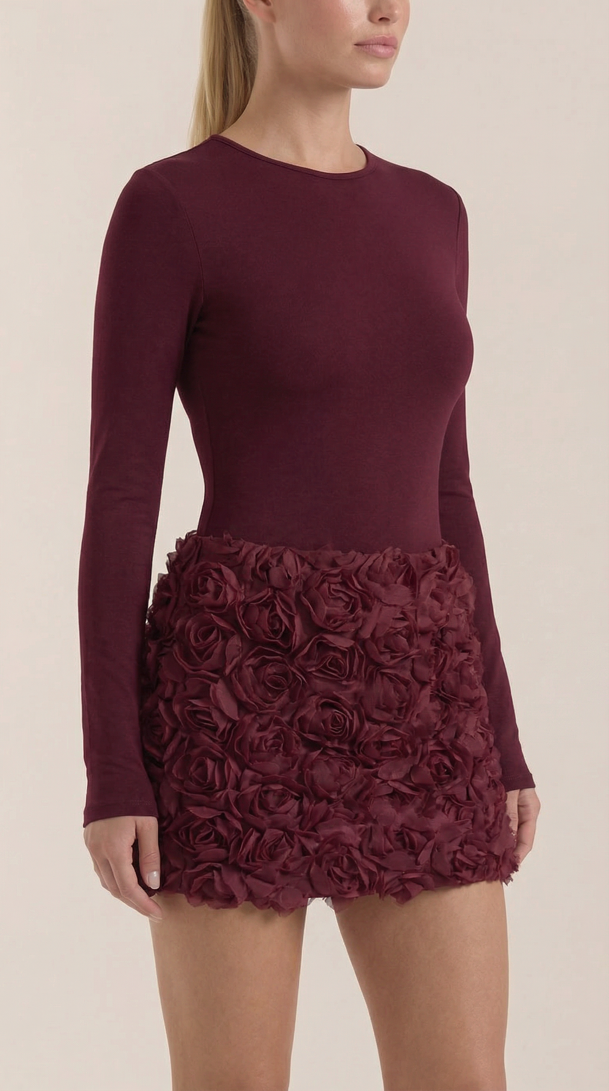 Vestido Corto Tonya con Textura Floral