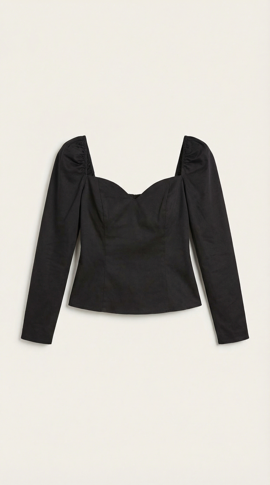 Xenia Blusa con Mangas Abullonadas