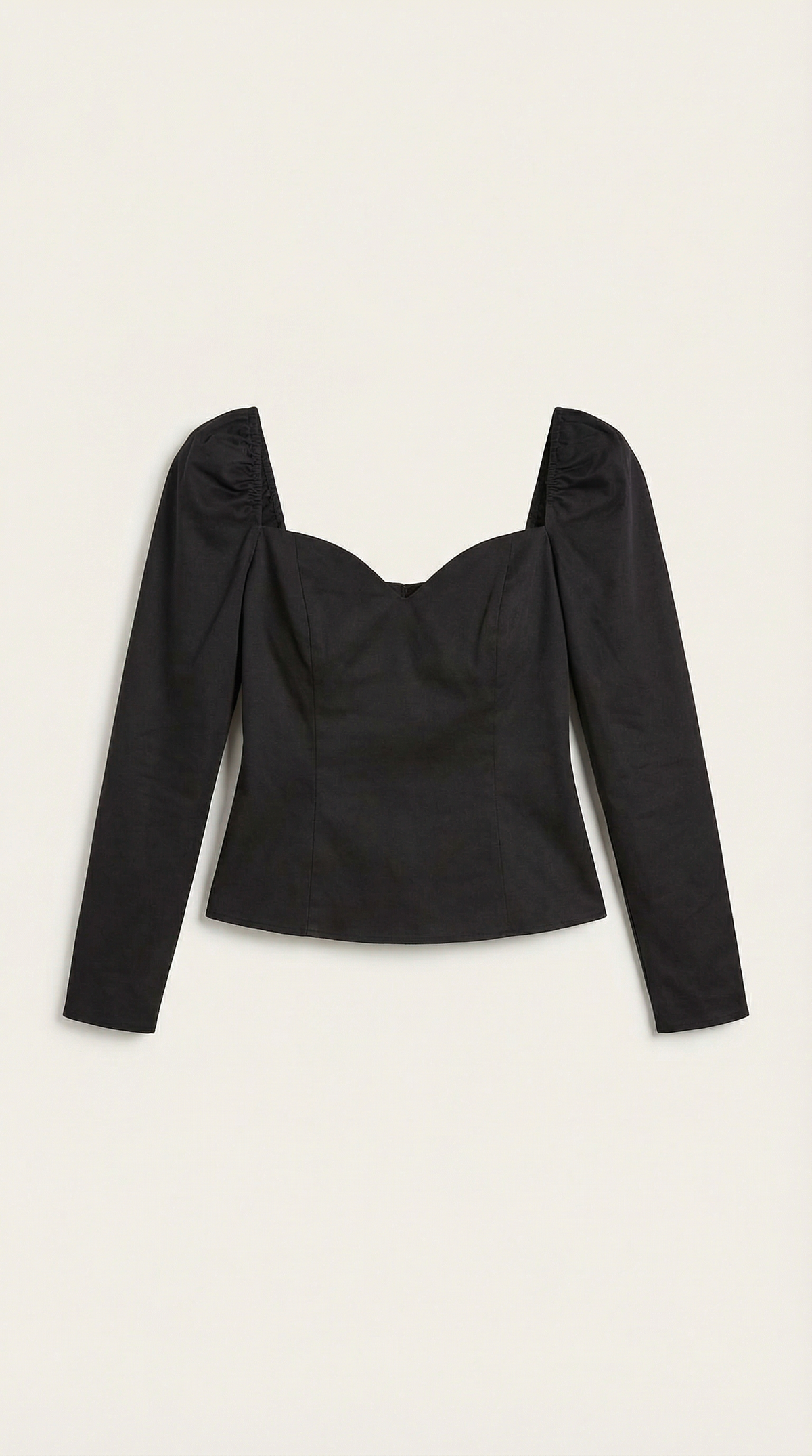 Xenia Blusa con Mangas Abullonadas