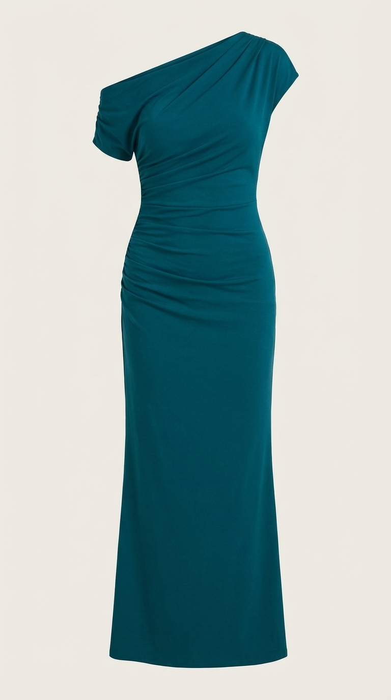 Candice Vestido Maxi de Un Solo Hombro